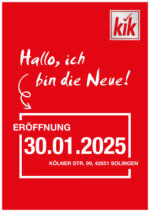 KiK KiK: Neueröffnung in Solingen - bis 29.01.2025