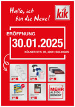 KiK KiK: Neueröffnung in Solingen - bis 02.02.2025