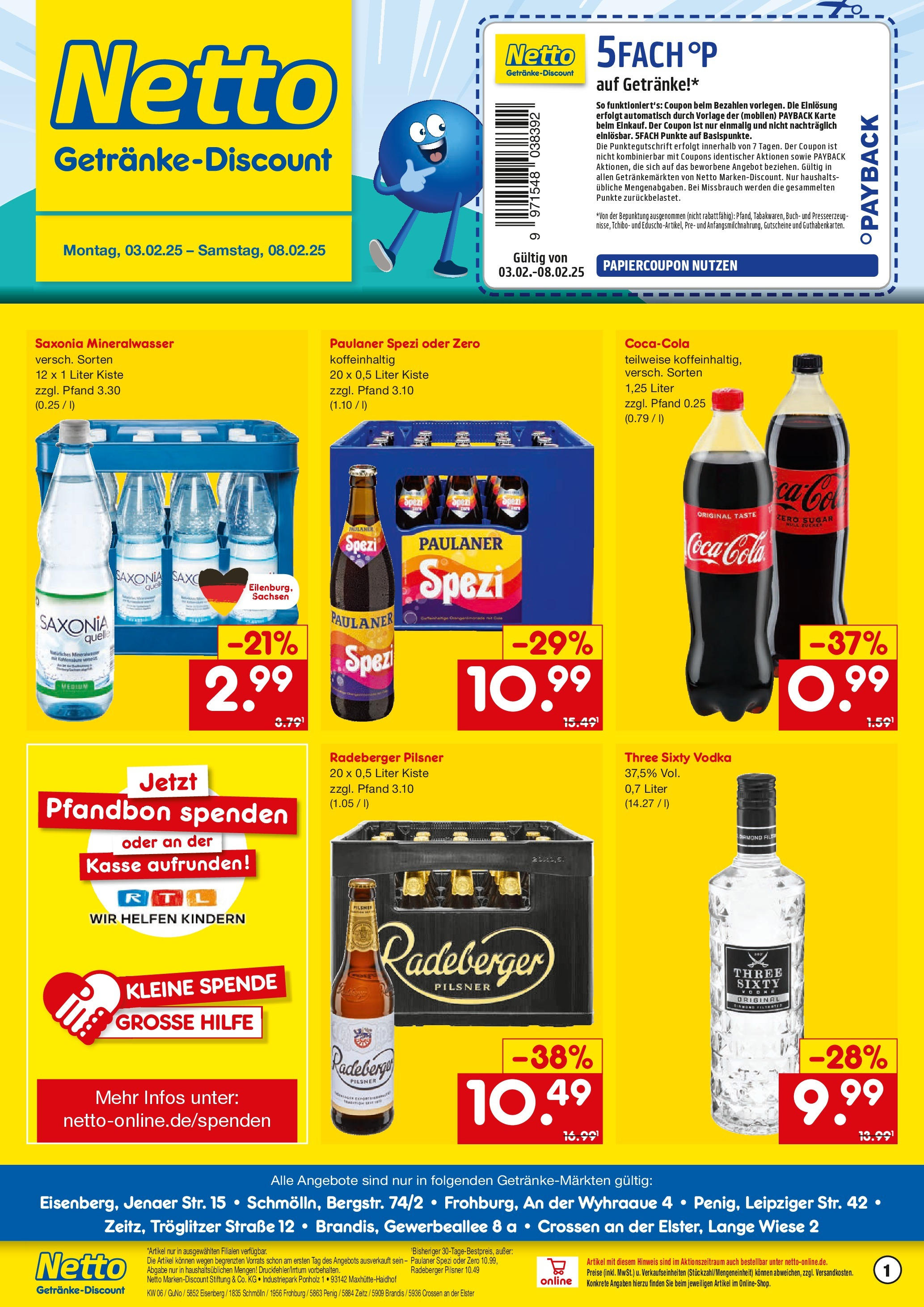 Netto Marken-Discount Getränkeangebote (ab 03.02.2025) > Angebote