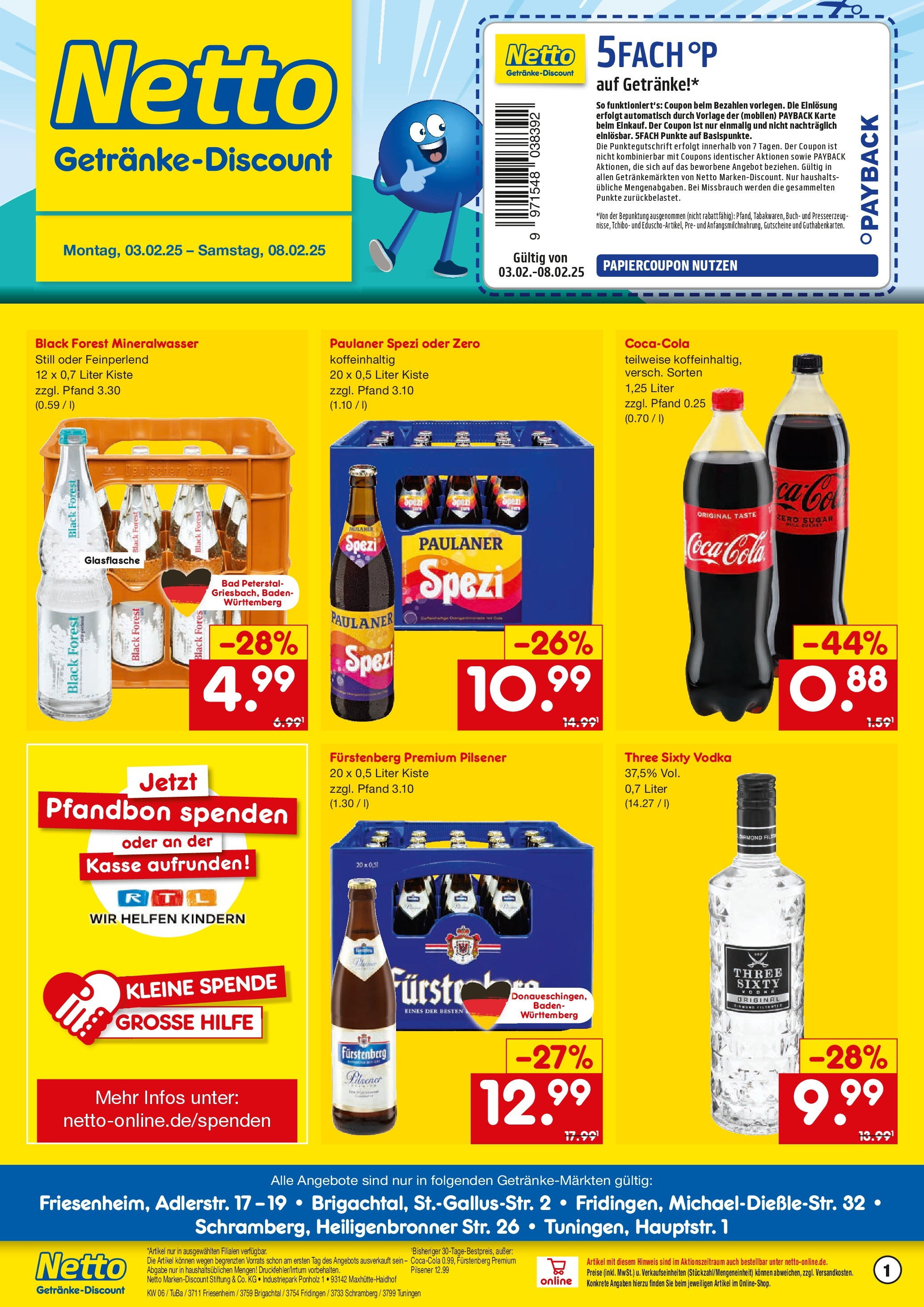 Netto Marken-Discount Getränkeangebote (ab 03.02.2025) > Angebote