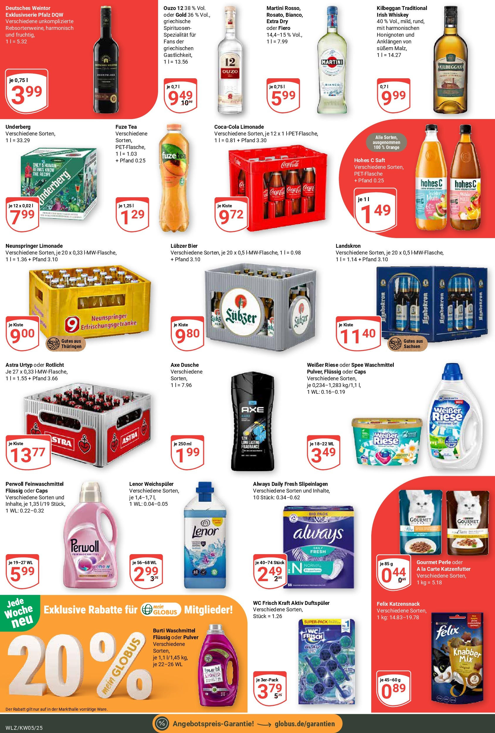 Globus - Weischlitz, Taltitzer Str. 80 (ab 27.01.2025) » Angebote online | Seite: 9 | Produkte: Lenor, Astra, Spee, Whiskey