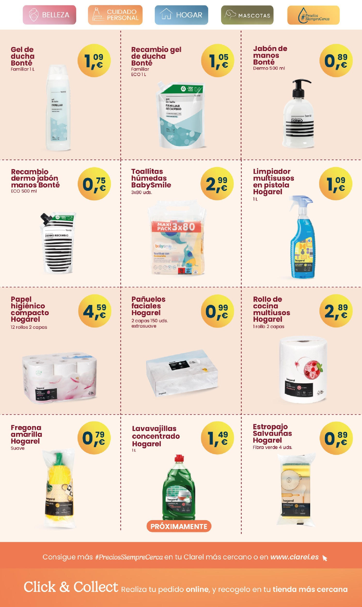 Clarel - Te traemos las mejores ofertas 21/01/2025 - 11/02/2025 | Página: 12 | Productos: Jabón, Cocina, Lavavajillas, Ducha