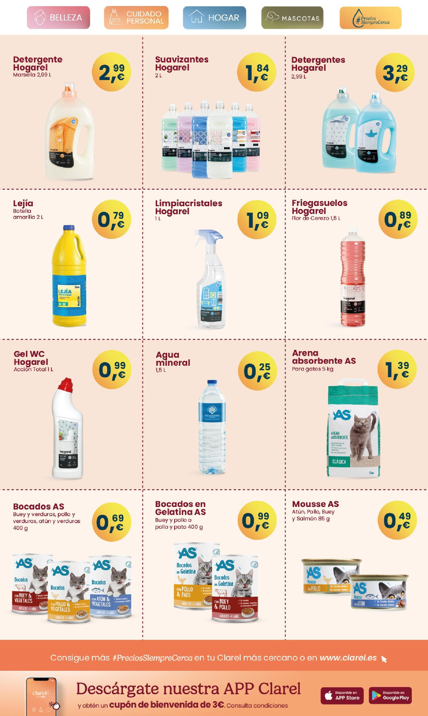 Clarel - Te traemos las mejores ofertas 21/01/2025 - 11/02/2025 | Página: 13 | Productos: Gelatina, Limpiacristales, Mousse, Detergente