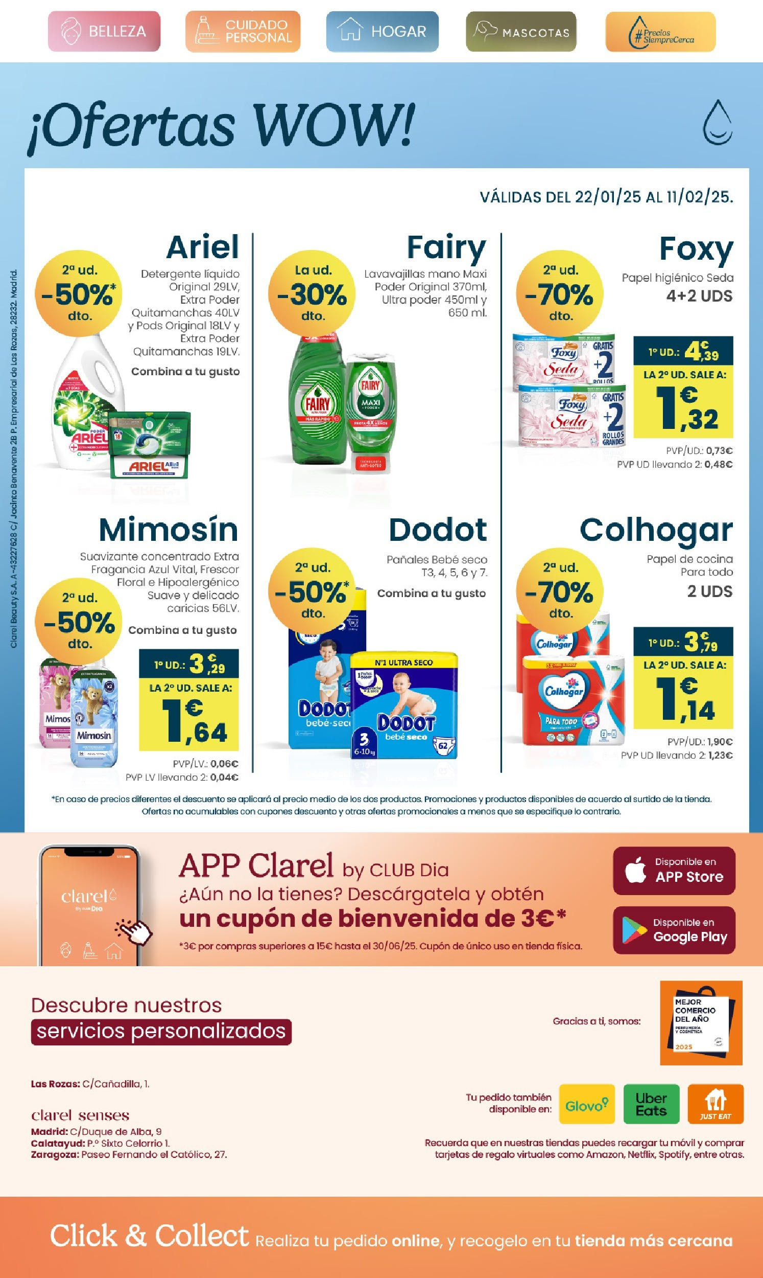 Clarel - Te traemos las mejores ofertas 21/01/2025 - 11/02/2025 | Página: 14 | Productos: Fragancia, Quitamanchas, Detergente, Cocina