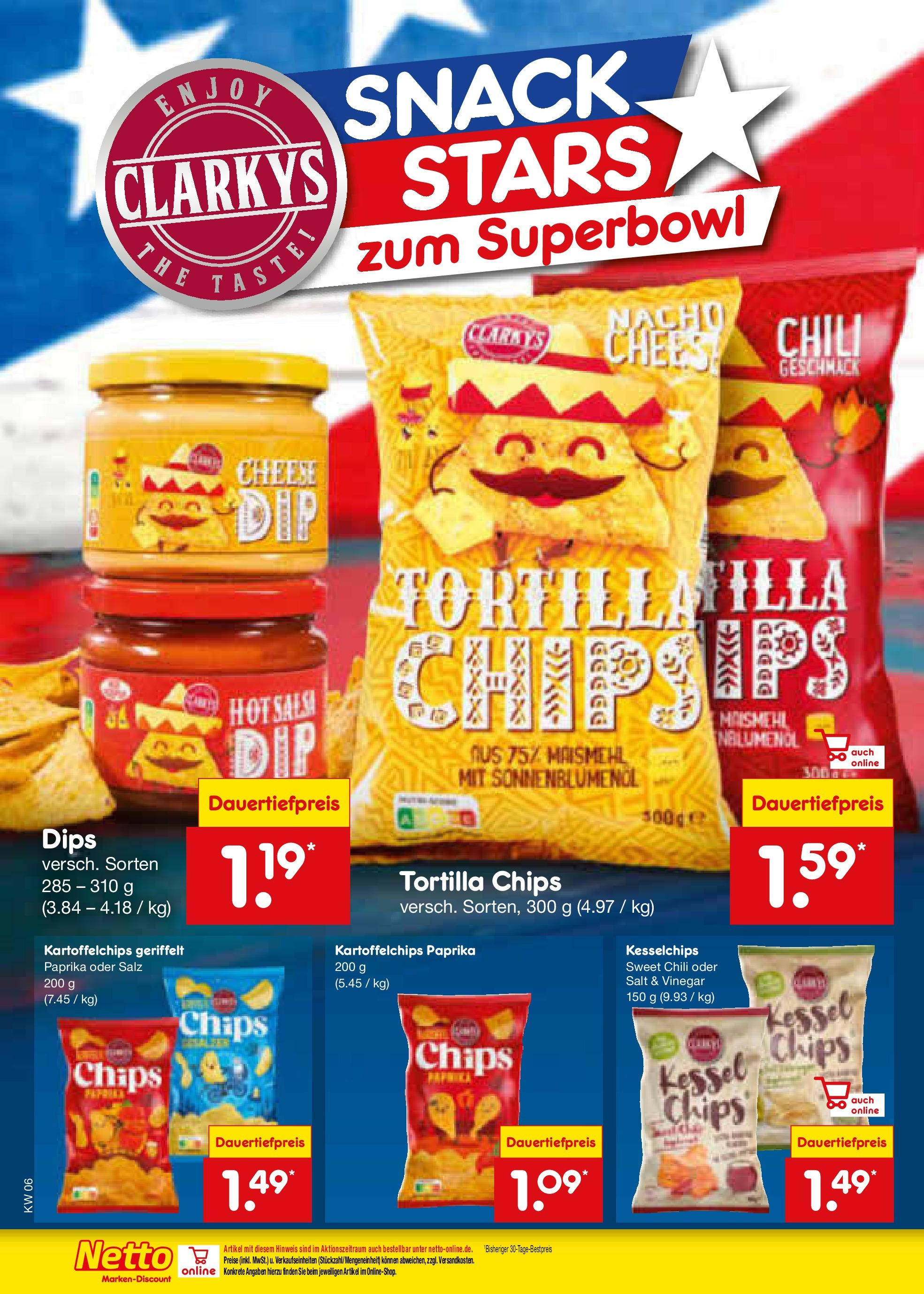 Netto Marken-Discount - Berlin, Corinthstraße 32 (ab 03.02.2025) » Angebote | Seite: 22 | Produkte: Sonnenblumenol, Paprika, Chili, Chips