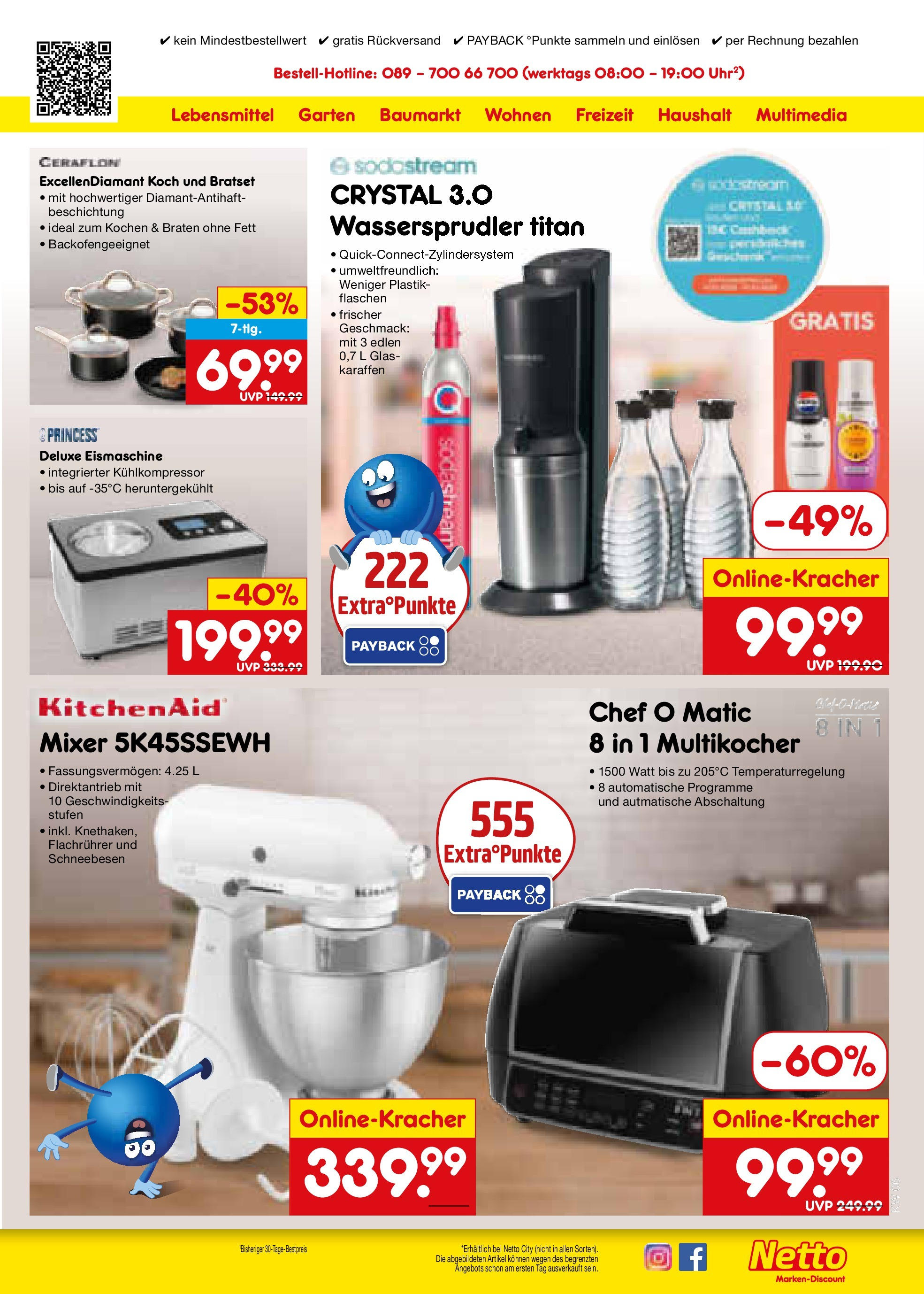 Netto Marken-Discount - Berlin, Corinthstraße 32 (ab 03.02.2025) » Angebote | Seite: 53 | Produkte: Mixer, Multikocher, Sodastream