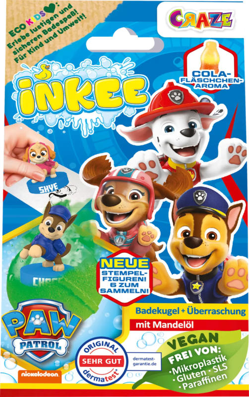 CRAZE Kinder Badezusatz Badebombe Paw Patrol