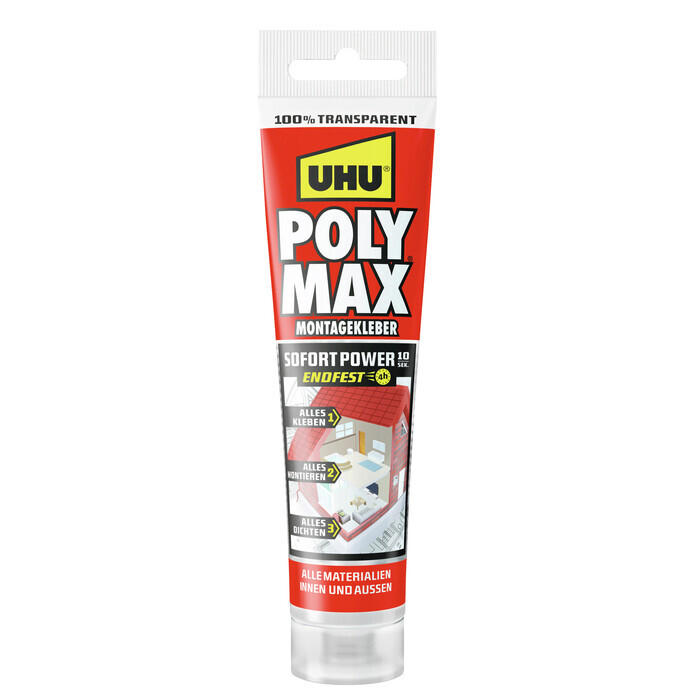 UHU Montagekleber Poly Max Sofort Power 10 Sek.