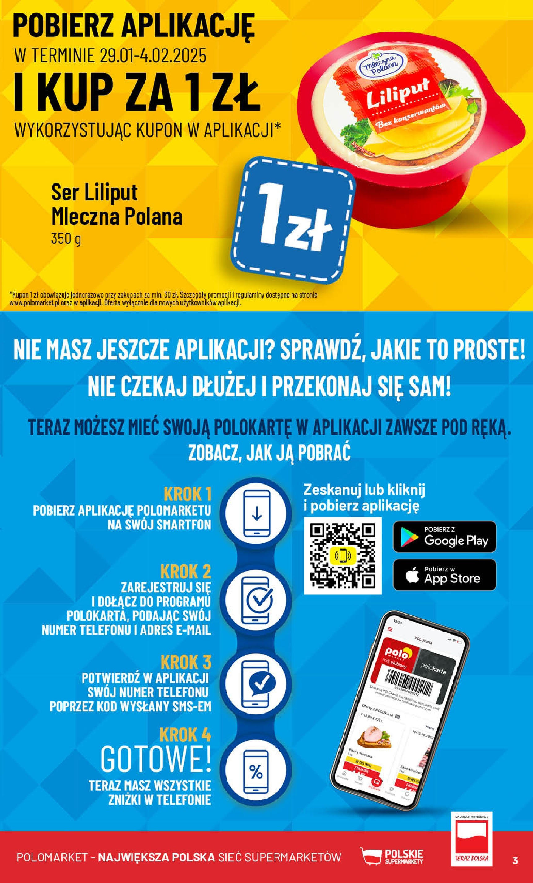 POLOmarket gazetka od jutra (29.01.2025) - Nowa PDF | Strona: 3 | Produkty: Smartfon, Ser