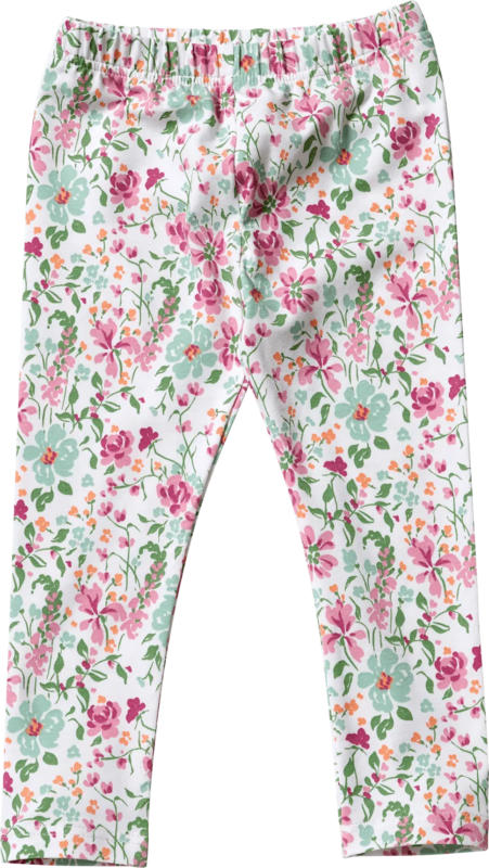 ALANA Leggings Pro Climate mit Blumen-Muster, weiß & rosa, Gr. 122