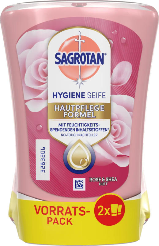 Sagrotan Flüssigseife No Touch Rose & Shea Nachfüllpack (2x250 ml)