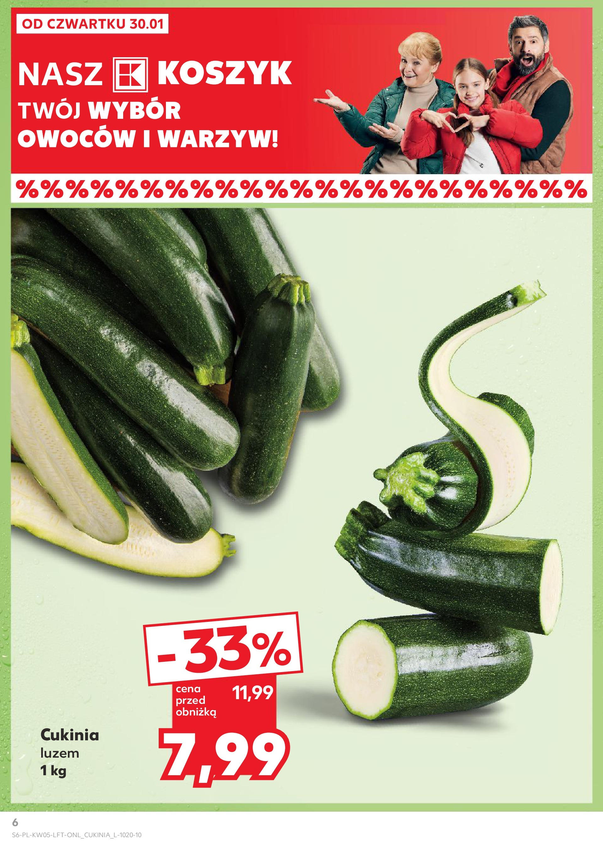 Kaufland - Kaufland Food_ważna do 05.02 od 31.01.2025 - od jutra PDF | Strona: 6 | Produkty: Cukinia