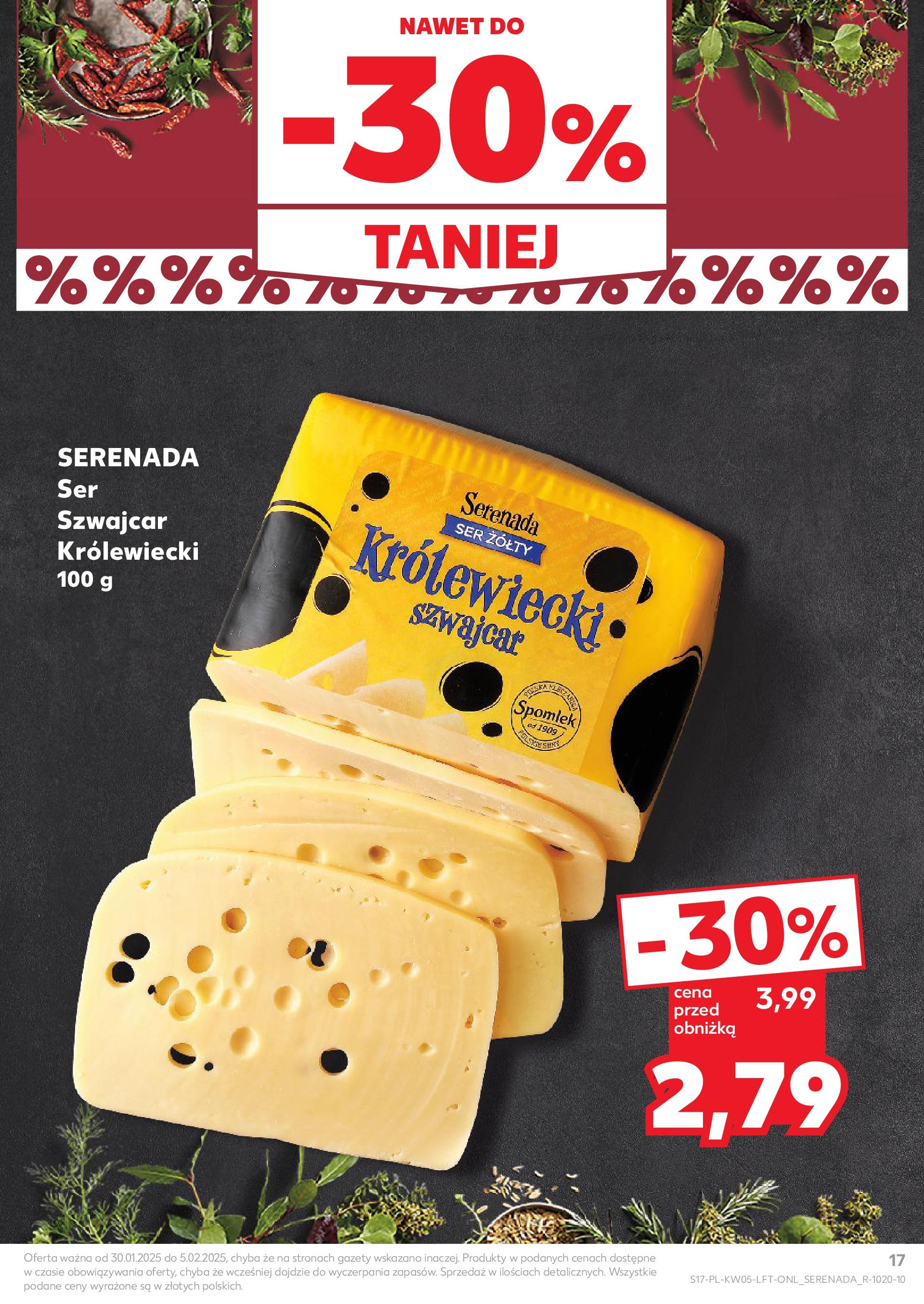 Kaufland - Kaufland Food_ważna do 05.02 od 31.01.2025 - od jutra PDF | Strona: 17 | Produkty: Ser żółty, Ser