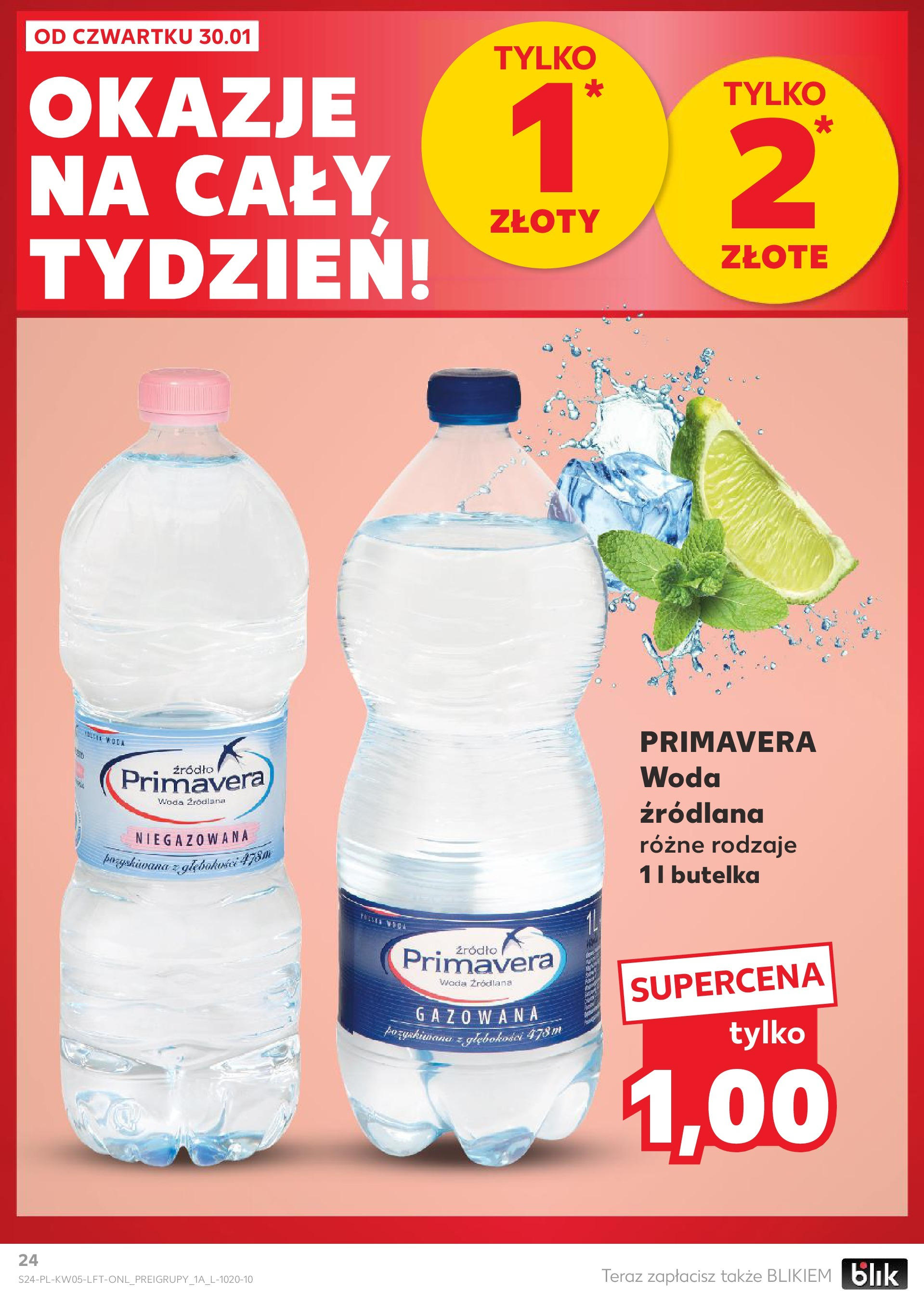 Kaufland - Kaufland Food_ważna do 05.02 od 31.01.2025 - od jutra PDF | Strona: 24 | Produkty: Woda źródlana, Woda