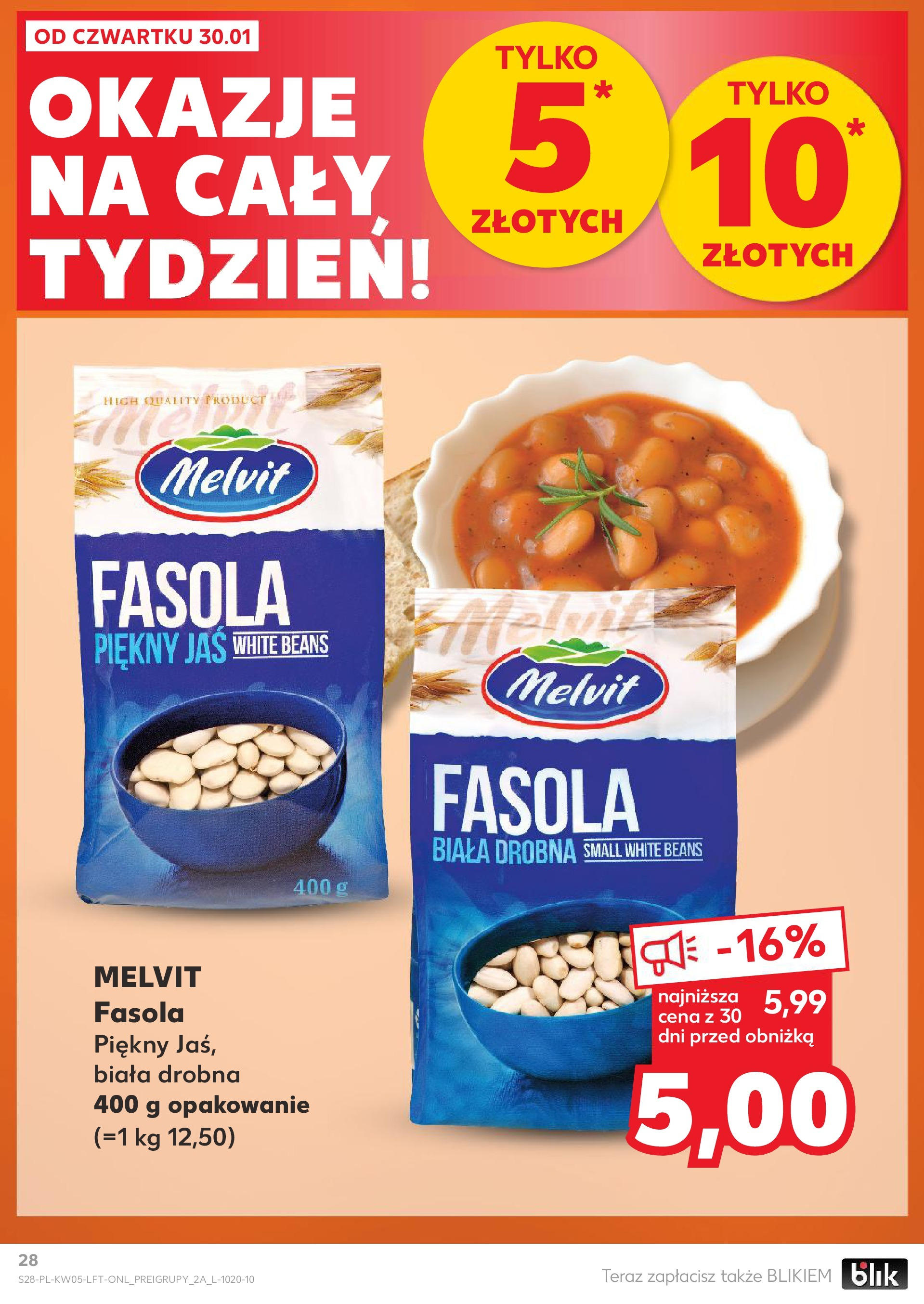 Kaufland - Kaufland Food_ważna do 05.02 od 31.01.2025 - od jutra PDF | Strona: 28 | Produkty: Fasola biała, Fasola piękny jaś