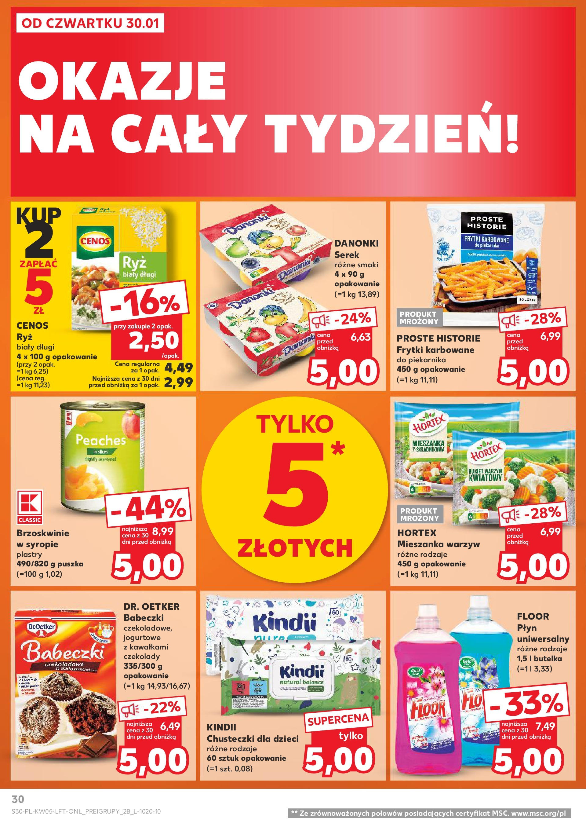 Kaufland - Kaufland Food_ważna do 05.02 od 31.01.2025 - od jutra PDF | Strona: 30 | Produkty: Czekolady, Serek, Babeczki, Mieszanka warzyw