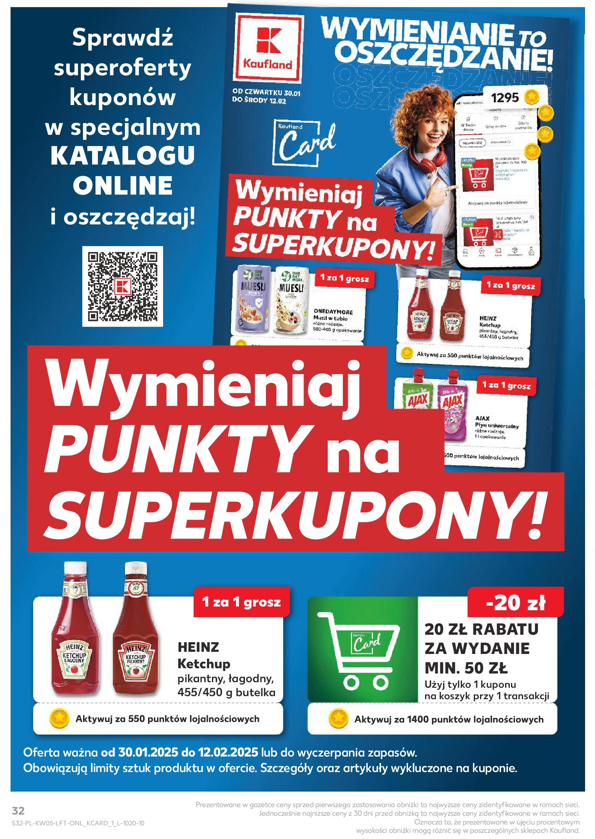 Kaufland - Kaufland Food_ważna do 05.02 od 31.01.2025 - od jutra PDF | Strona: 32 | Produkty: Ketchup