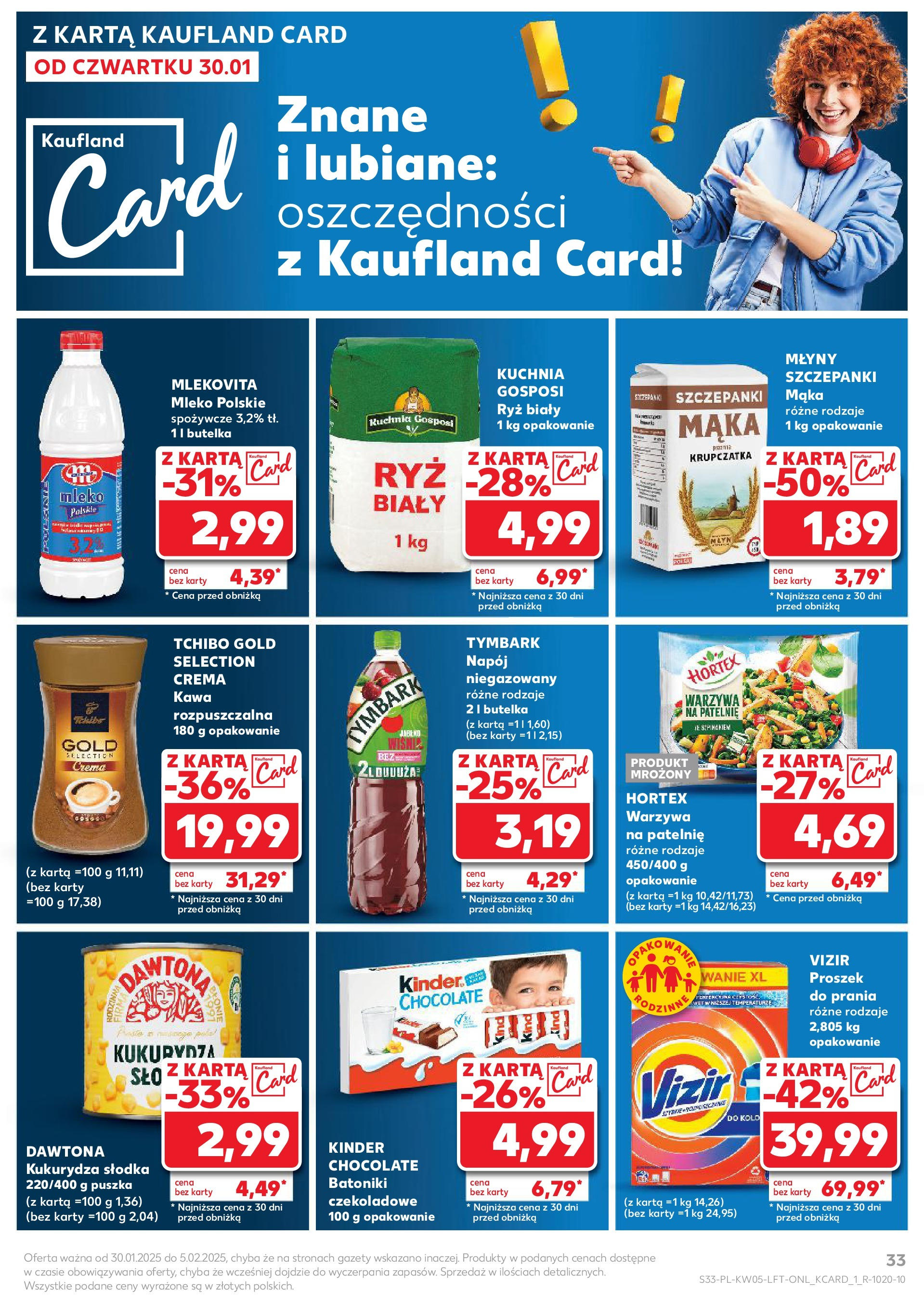 Kaufland - Kaufland Food_ważna do 05.02 od 31.01.2025 - od jutra PDF | Strona: 33 | Produkty: Kukurydza słodka, Kukurydza, Patelnie, Mleko