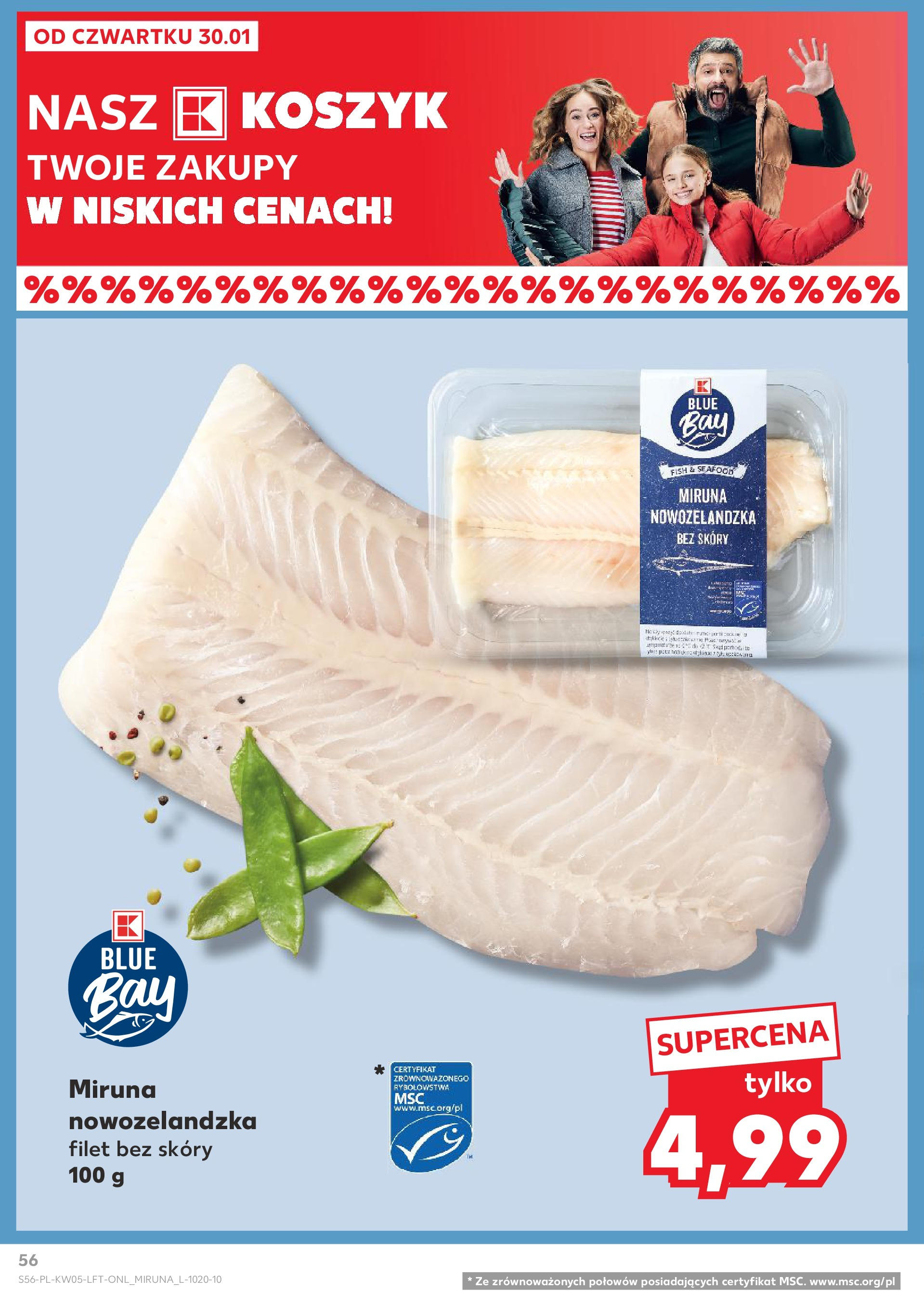 Kaufland - Kaufland Food_ważna do 05.02 od 31.01.2025 - od jutra PDF | Strona: 56 | Produkty: Miruna