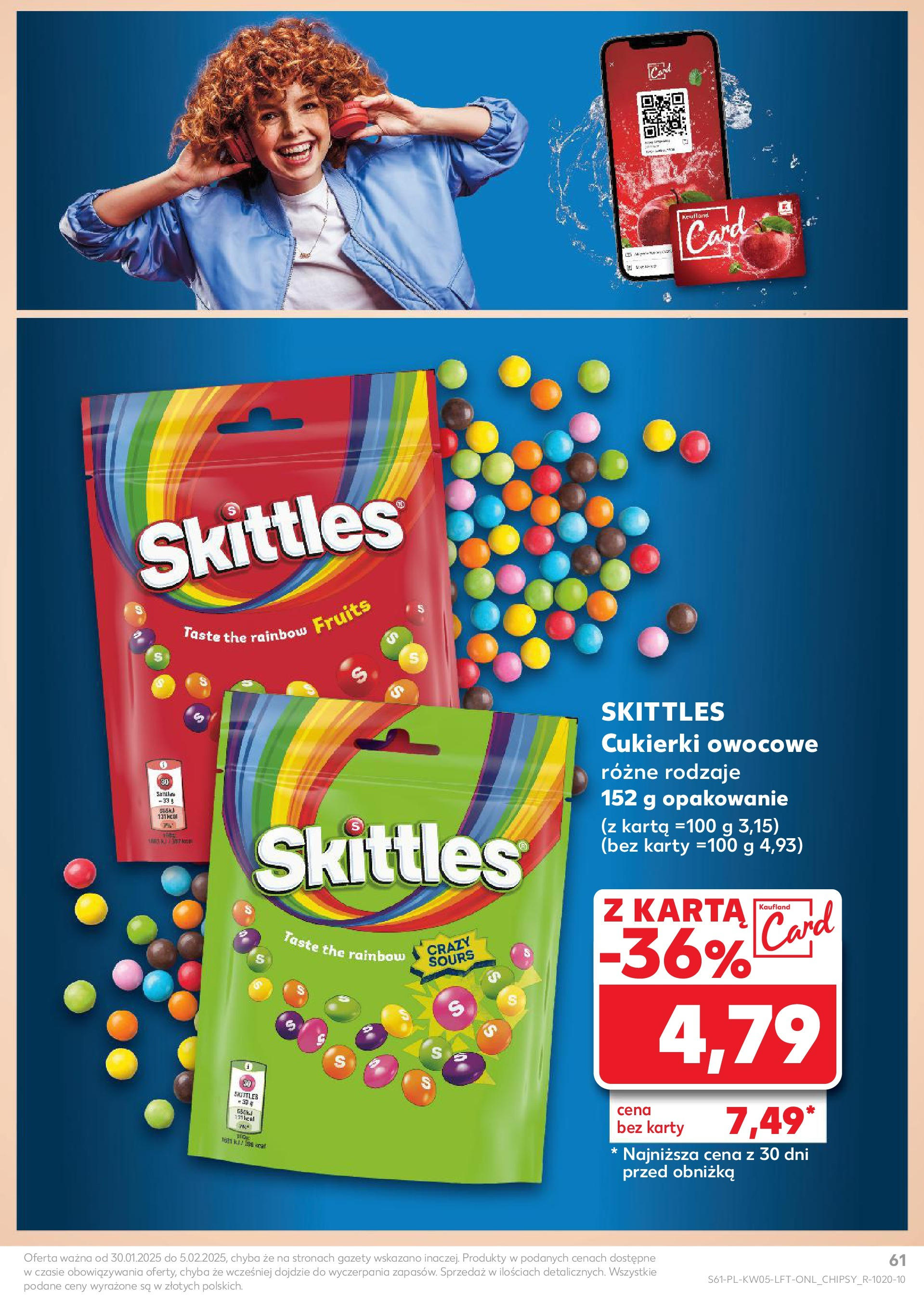 Kaufland - Kaufland Food_ważna do 05.02 od 31.01.2025 - od jutra PDF | Strona: 61 | Produkty: Karta, Cukierki owocowe, Cukierki