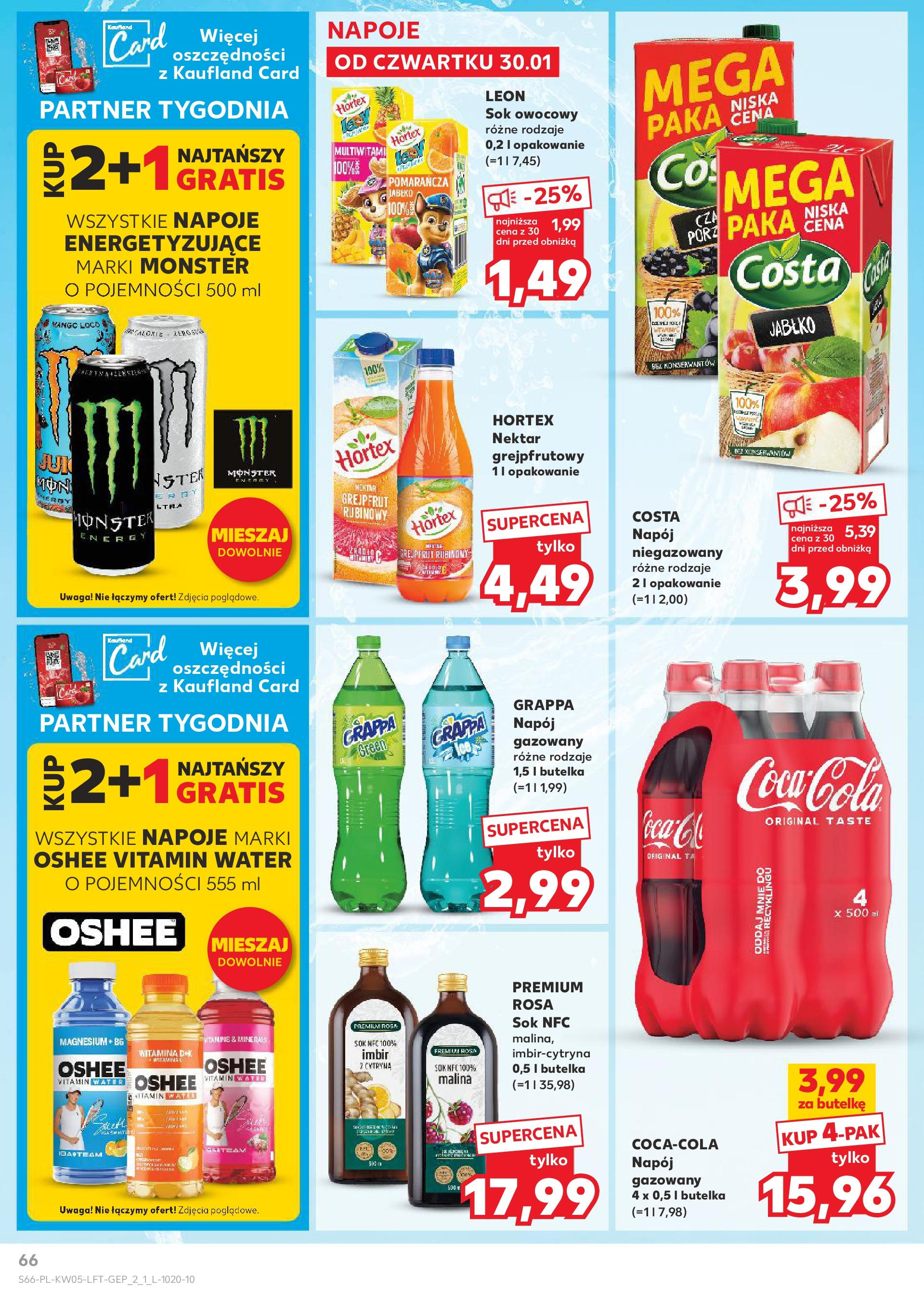 Kaufland - Kaufland Food_ważna do 05.02 od 31.01.2025 - od jutra PDF | Strona: 66 | Produkty: Cytryna, Imbir, Napoje, Sok