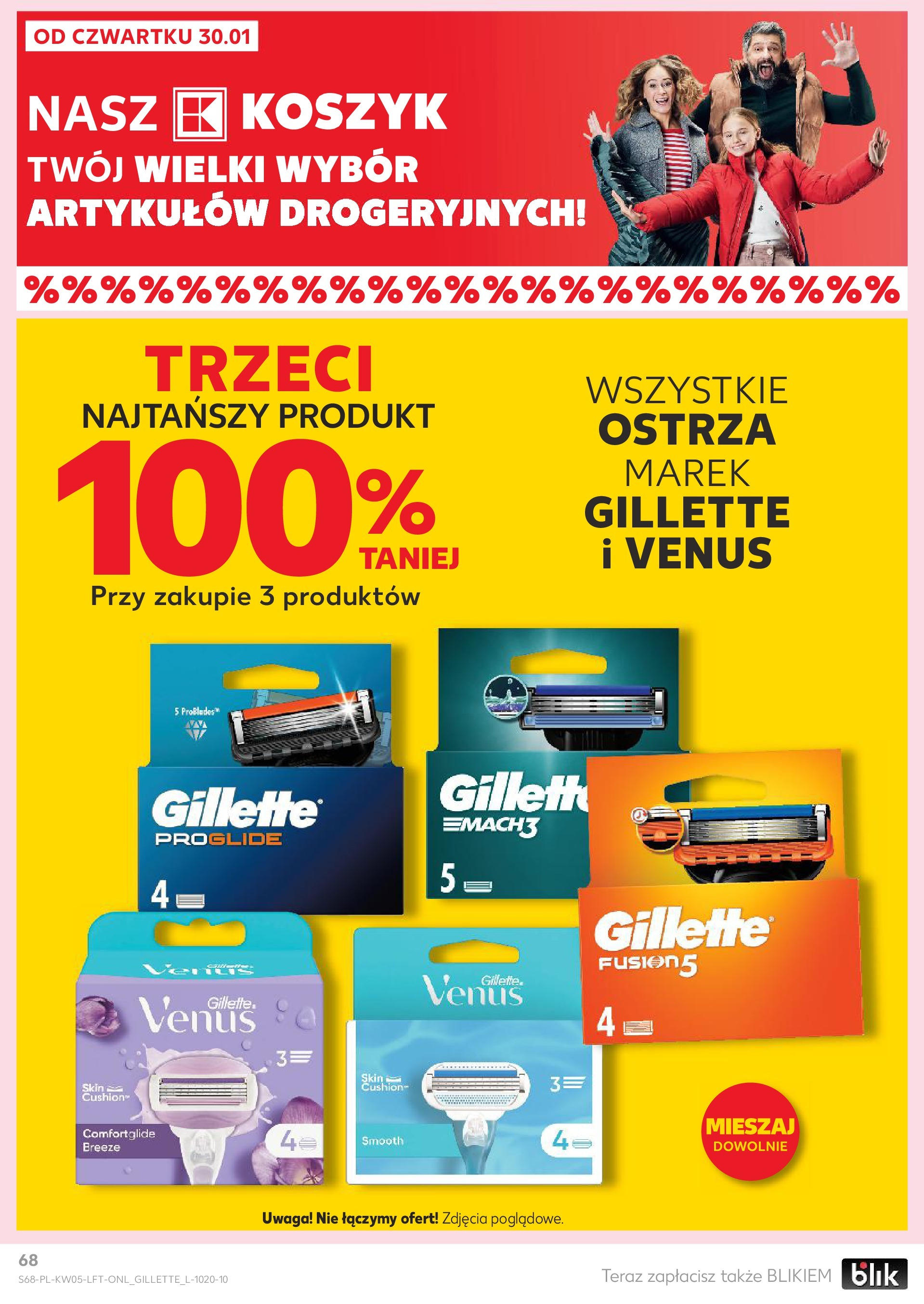 Kaufland - Kaufland Food_ważna do 05.02 od 31.01.2025 - od jutra PDF | Strona: 68 | Produkty: Gillette