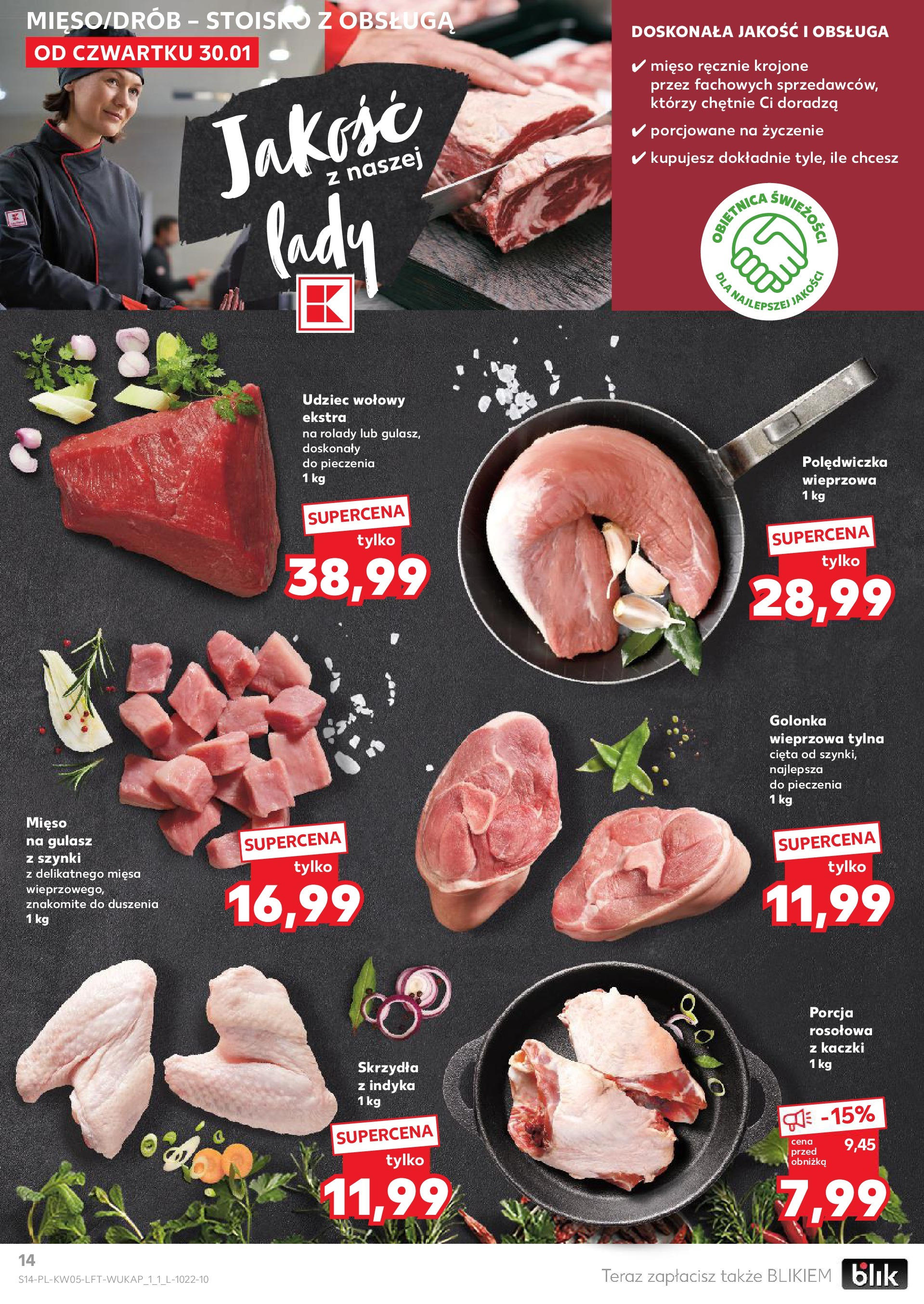 Kaufland - Kaufland Food_ważna do 05.02 od 31.01.2025 - od jutra PDF | Strona: 14 | Produkty: Mięso, Golonka wieprzowa, Mięso na gulasz, Gulasz