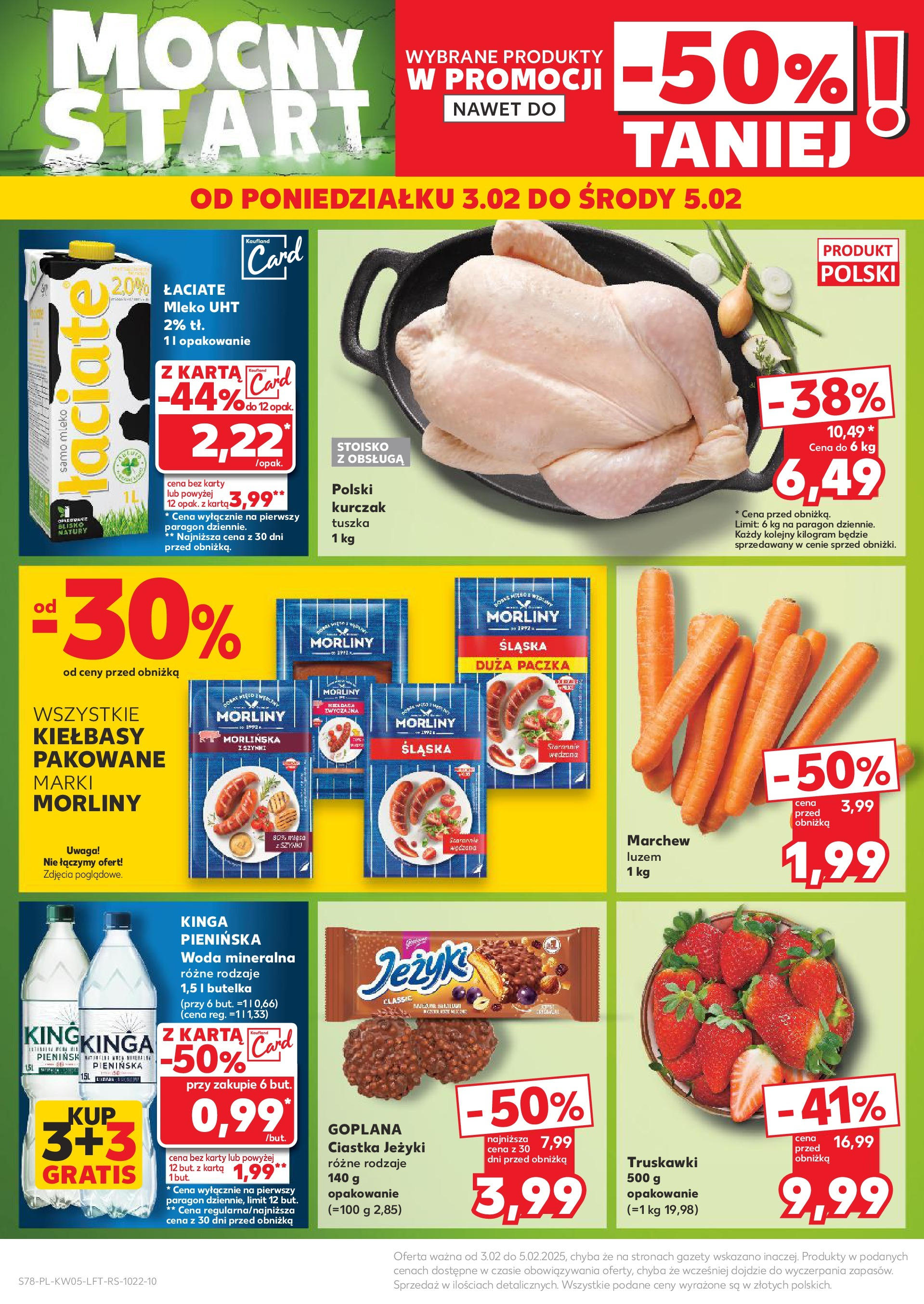 Kaufland - Kaufland Food_ważna do 05.02 od 31.01.2025 - od jutra PDF | Strona: 78 | Produkty: Karta, Kurczak, Ciastka, Woda