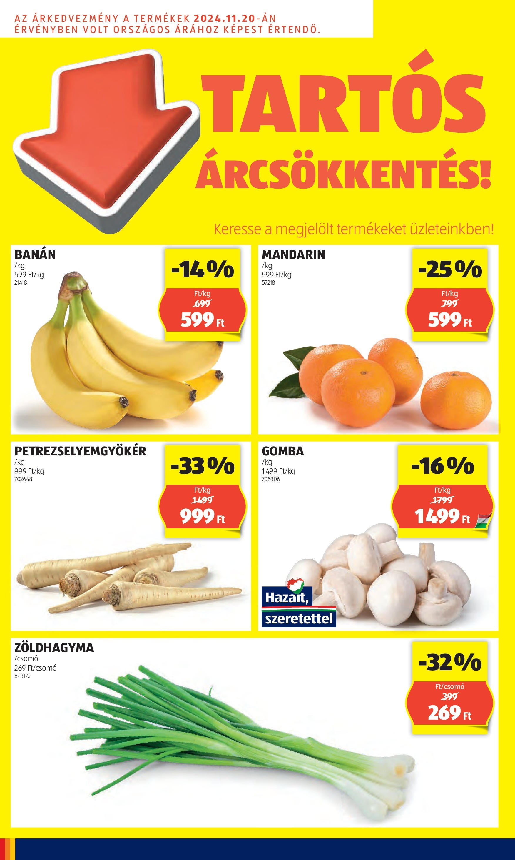 Aldi - Aldi újság érvényessége 2025.02.05.-iG - 2025.01.29. -tól/töl > akció, lapozható szórólap 🛍️ | Oldal: 2 | Termékek: Gomba, Banán, Zoldhagyma, Mandarin