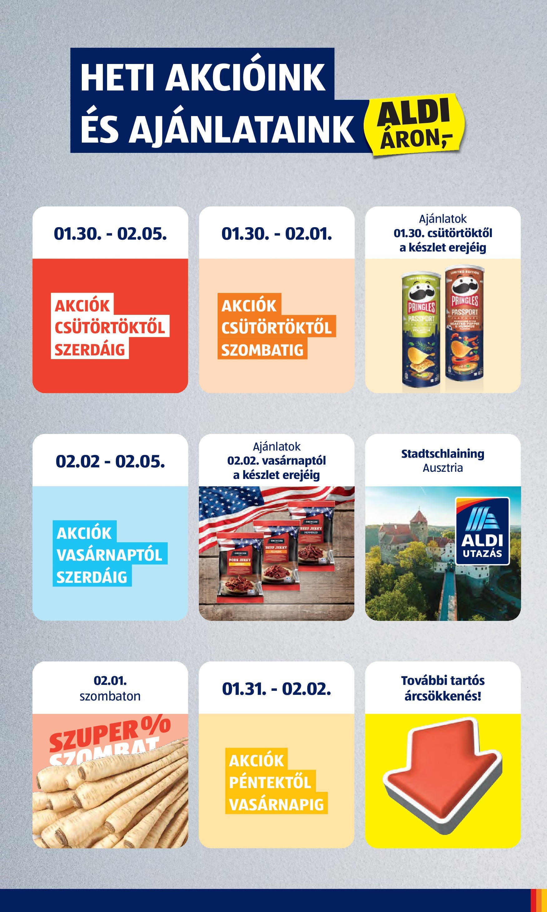 Aldi - Aldi újság érvényessége 2025.02.05.-iG - 2025.01.29. -tól/töl > akció, lapozható szórólap 🛍️ | Oldal: 3 | Termékek: Pringles