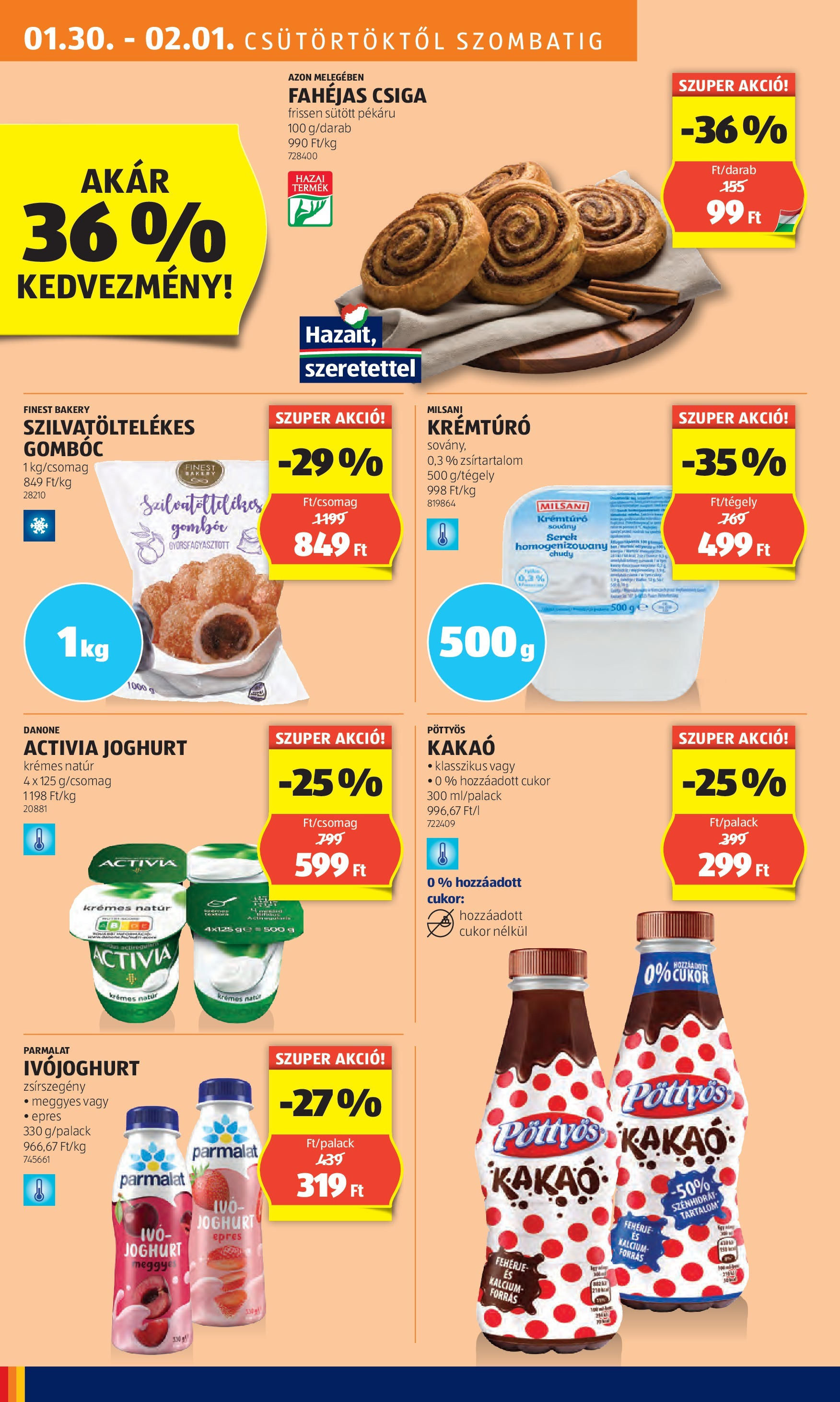 Aldi - Aldi újság érvényessége 2025.02.05.-iG - 2025.01.29. -tól/töl > akció, lapozható szórólap 🛍️ | Oldal: 16 | Termékek: Krémtúró, Fehérje, Joghurt, Cukor