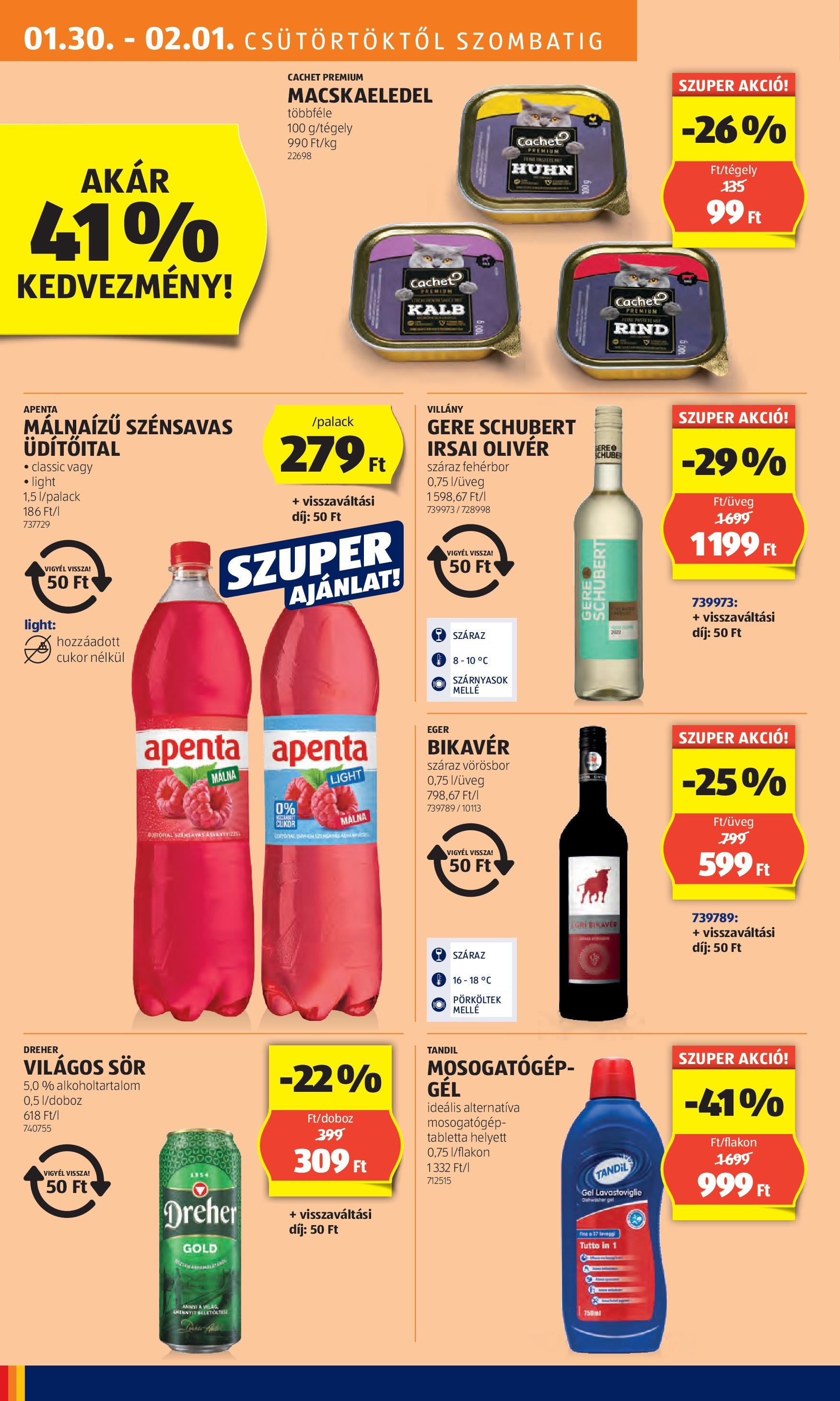 Aldi - Aldi újság érvényessége 2025.02.05.-iG - 2025.01.29. -tól/töl > akció, lapozható szórólap 🛍️ | Oldal: 18 | Termékek: Egér, Sör, Fehérbor, Mosogatógép tabletta