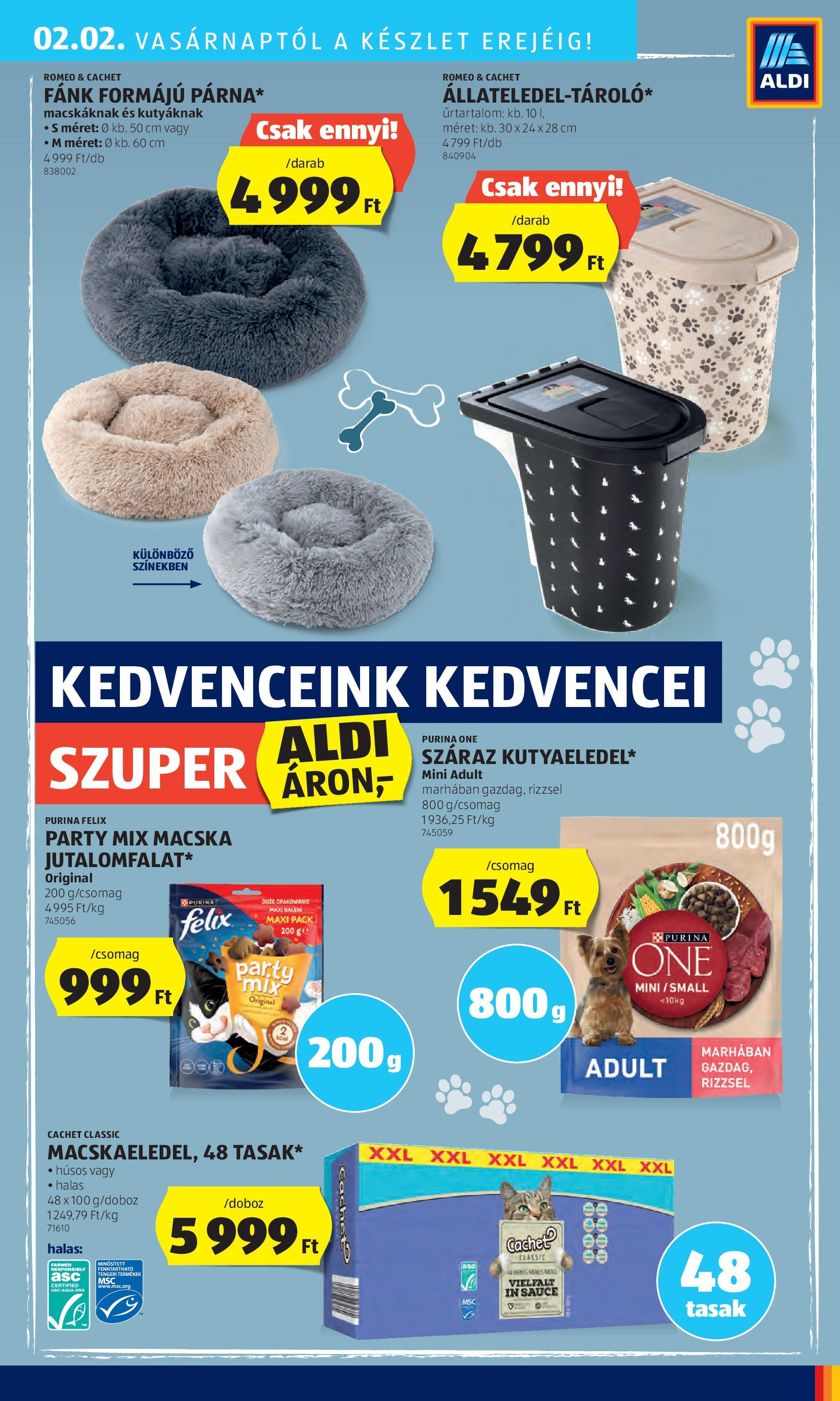 Aldi - Aldi újság érvényessége 2025.02.05.-iG - 2025.01.29. -tól/töl > akció, lapozható szórólap 🛍️ | Oldal: 45 | Termékek: Fánk, Purina one