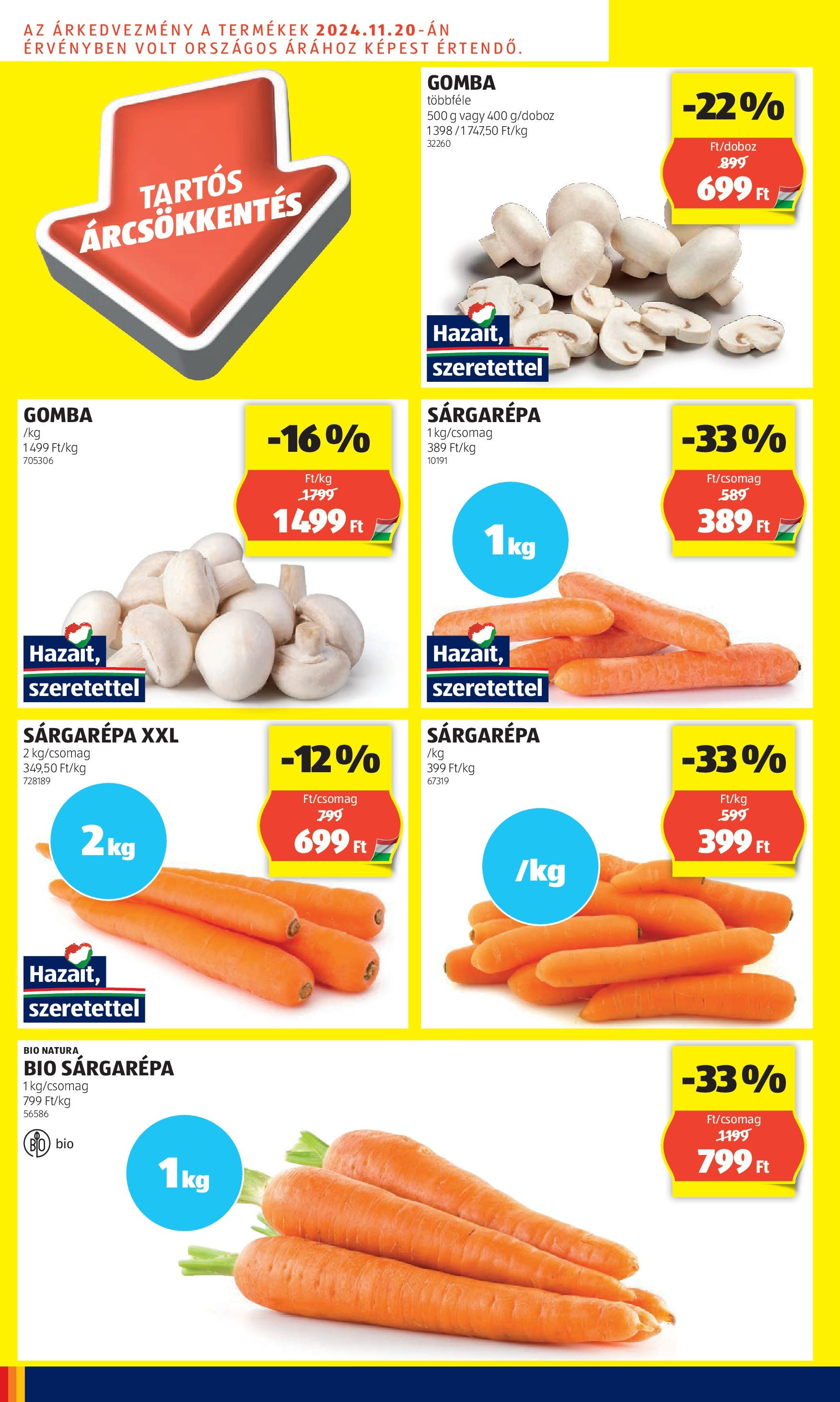 Aldi - Aldi újság érvényessége 2025.02.05.-iG - 2025.01.29. -tól/töl > akció, lapozható szórólap 🛍️ | Oldal: 60 | Termékek: Sárgarépa, Gomba