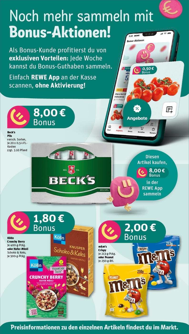 Rewe - Rewe: Wochenangebote (ab 02.02.2025) zum Blättern » Angebote | Seite: 4 | Produkte: Kolln, Pils, M&M's, Haferdrink