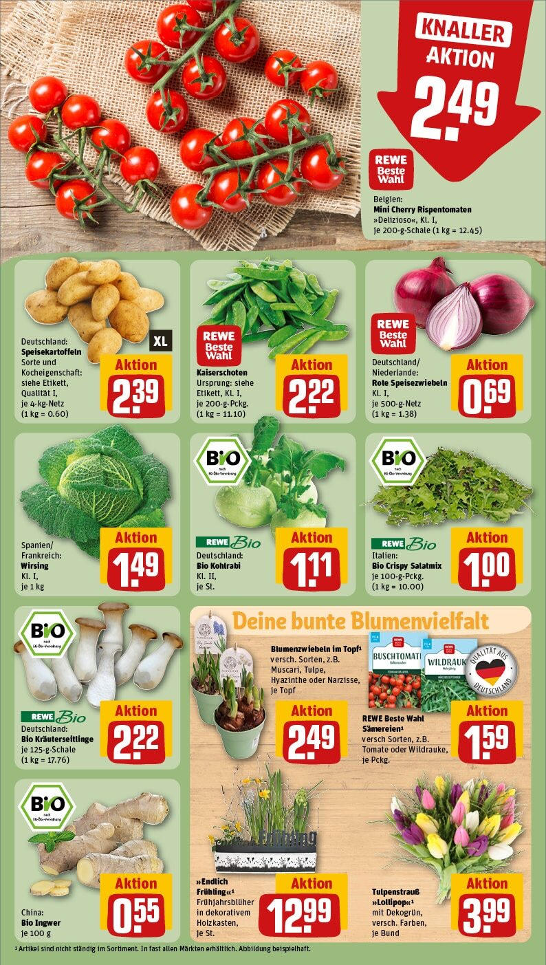 Rewe - Büdingen, Bahnhofstraße 50 (ab 03.02.2025) zum Blättern » Angebote | Seite: 9 | Produkte: Kohlrabi