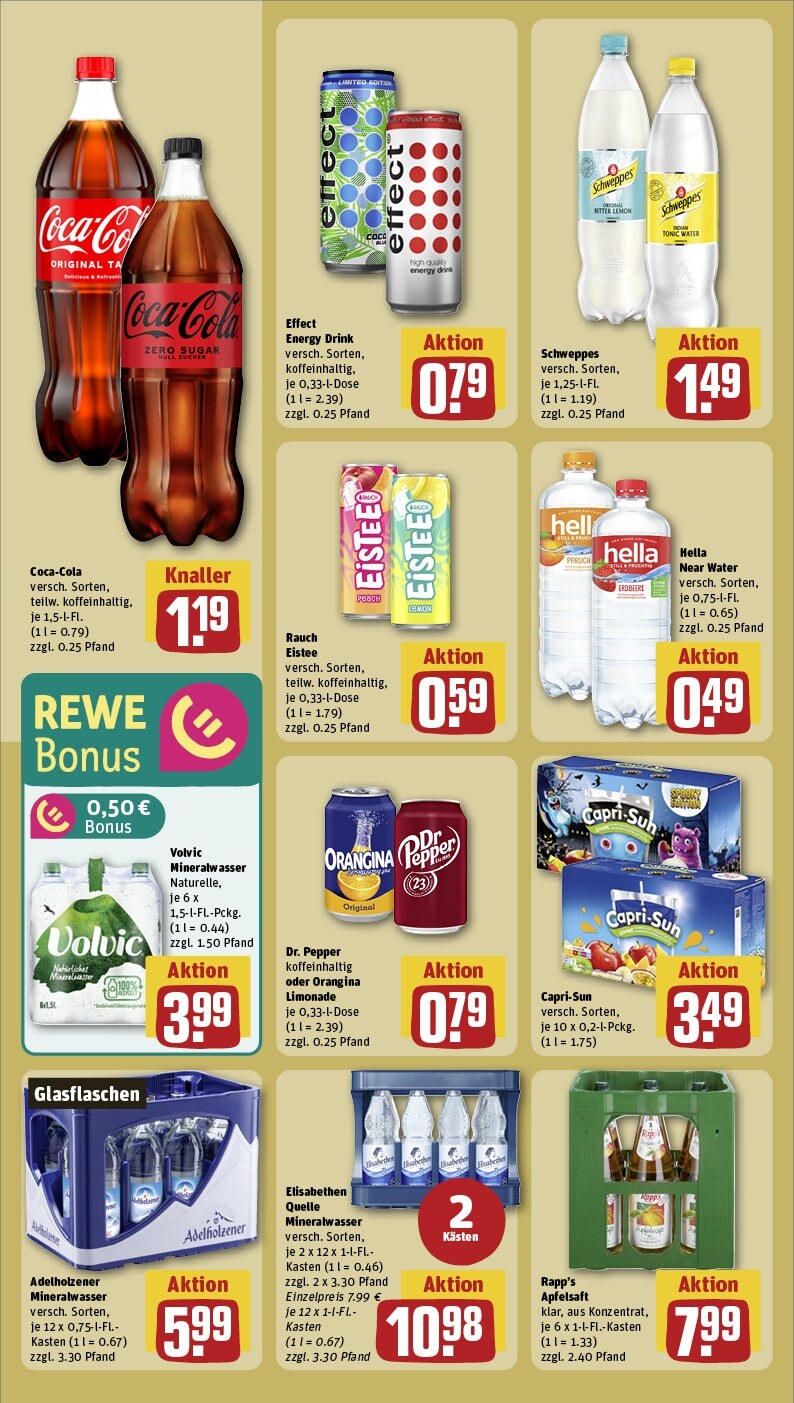 Rewe - Büdingen, Bahnhofstraße 50 (ab 03.02.2025) zum Blättern » Angebote | Seite: 20 | Produkte: Capri sun, Limonade, Schweppes, Mineralwasser