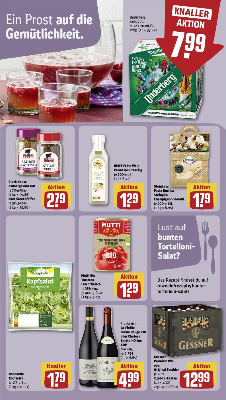 Rewe - Rewe: Wochenangebote (ab 02.02.2025) zum Blättern » Angebote | Seite: 17 | Produkte: Pils, Rouge, Pasta, Salat