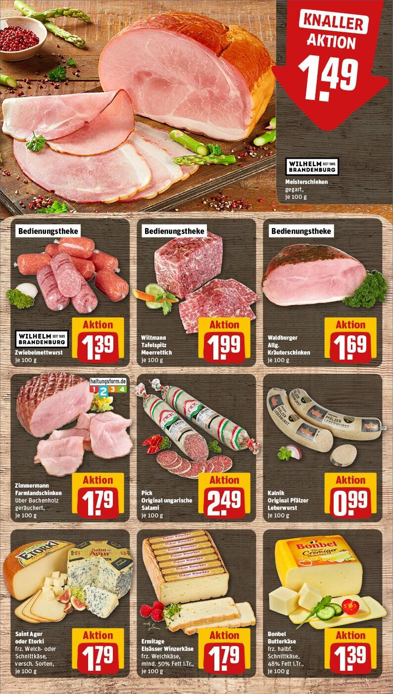 Rewe - Sulzfeld, Hauptstraße 1 (ab 03.02.2025) zum Blättern » Angebote | Seite: 11 | Produkte: Tafelspitz, Salami