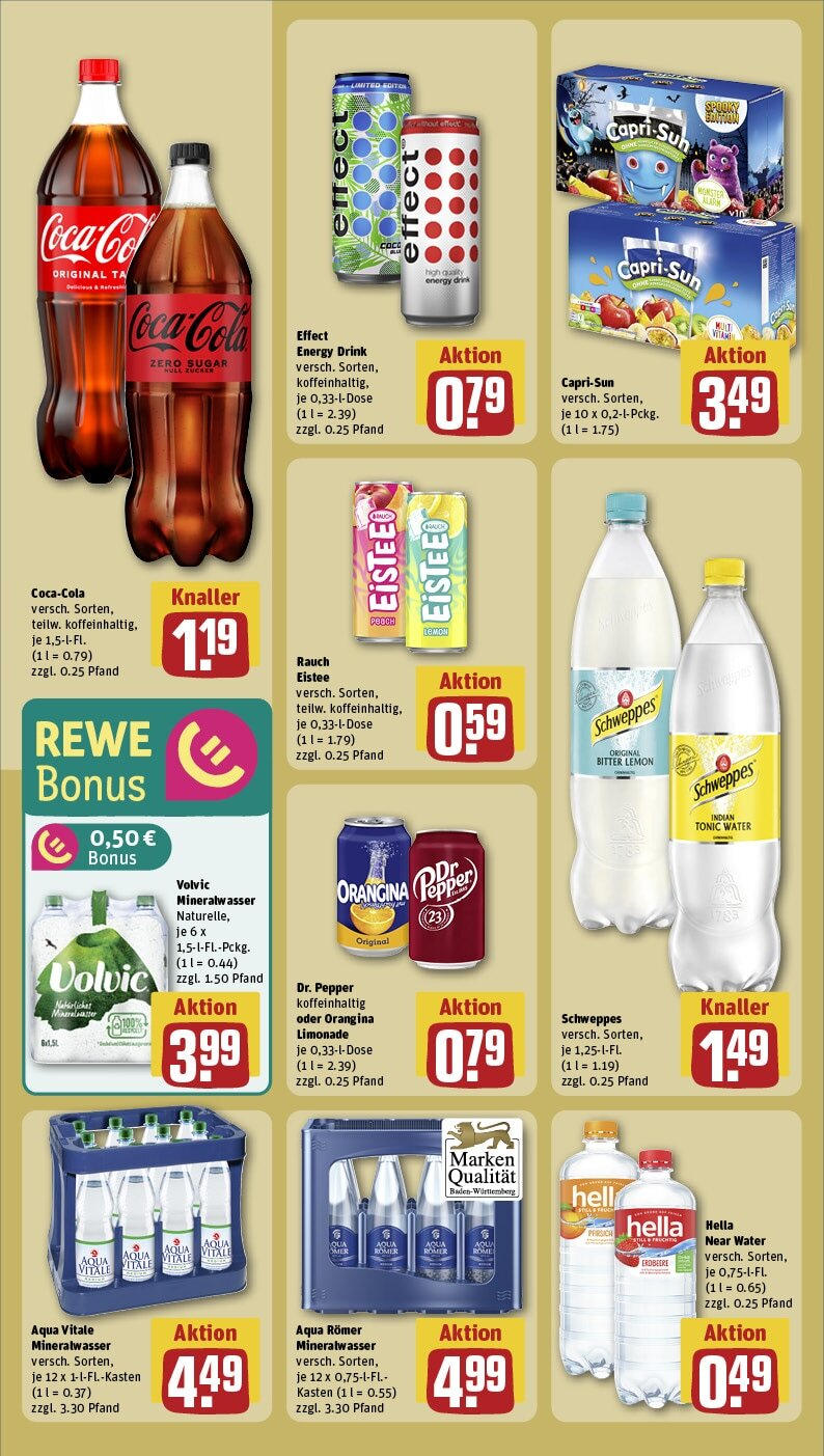 Rewe - Sulzfeld, Hauptstraße 1 (ab 03.02.2025) zum Blättern » Angebote | Seite: 16 | Produkte: Energy, Limonade, Mineralwasser, Volvic