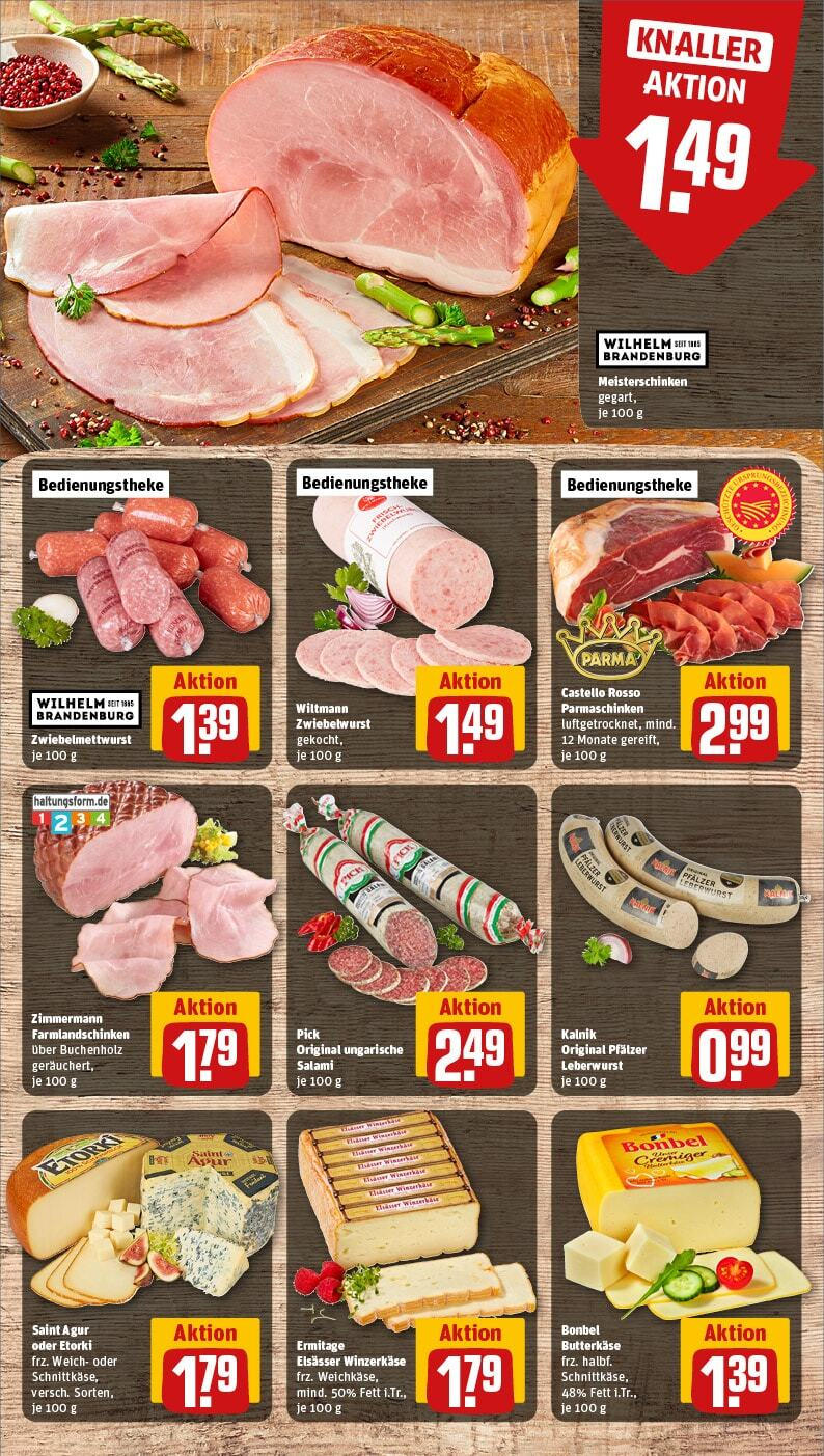 Rewe - Pulheim / Brauweiler, Kaiser-Otto-Straße 1 (ab 03.02.2025) zum Blättern » Angebote | Seite: 11 | Produkte: Salami