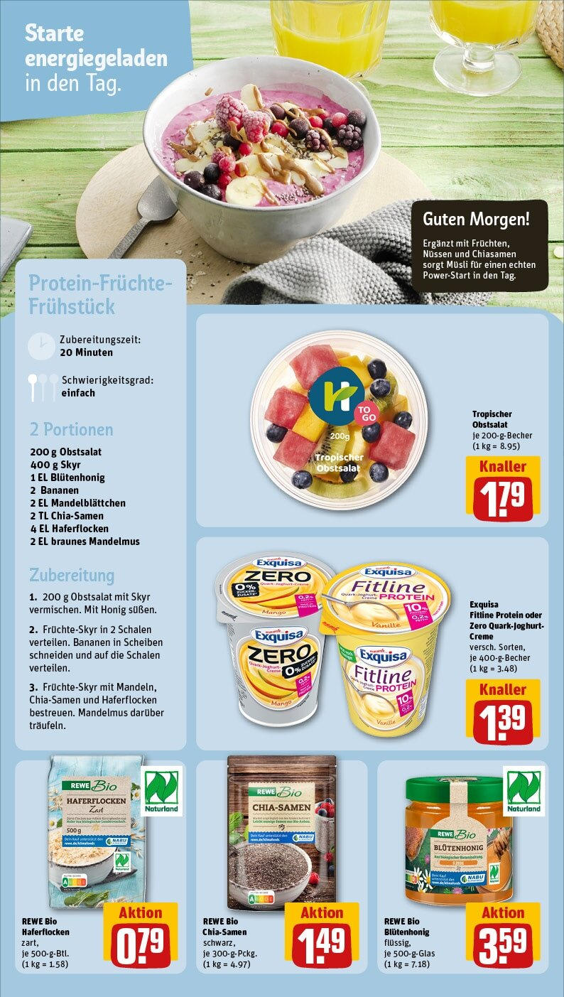 Rewe - Morbach, Bremer Wiese 2 (ab 03.02.2025) zum Blättern » Angebote | Seite: 16 | Produkte: Bananen, Creme, Skyr, Zucker