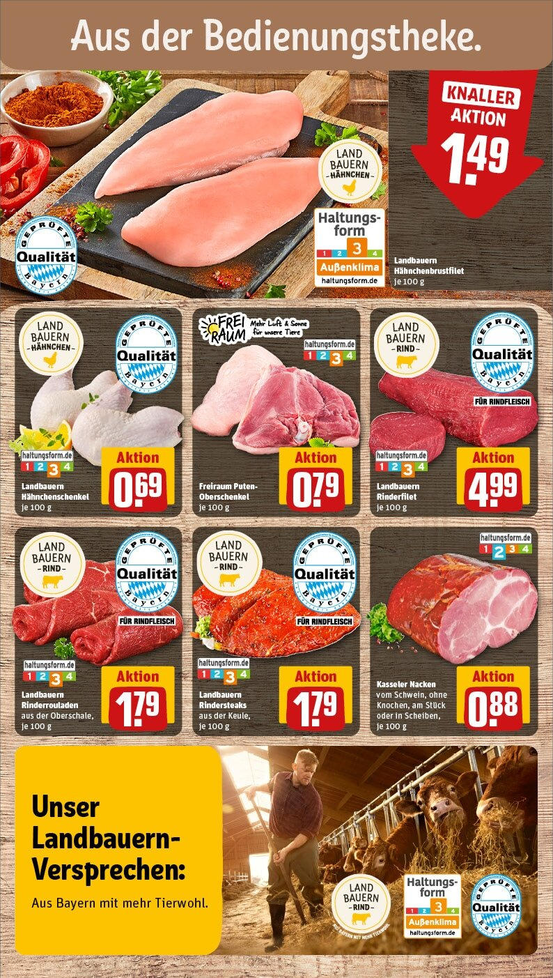 Rewe - Rewe: Wochenangebote (ab 02.02.2025) zum Blättern » Angebote | Seite: 12 | Produkte: Rinderrouladen, Hahnchen, Kasseler nacken, Rindfleisch