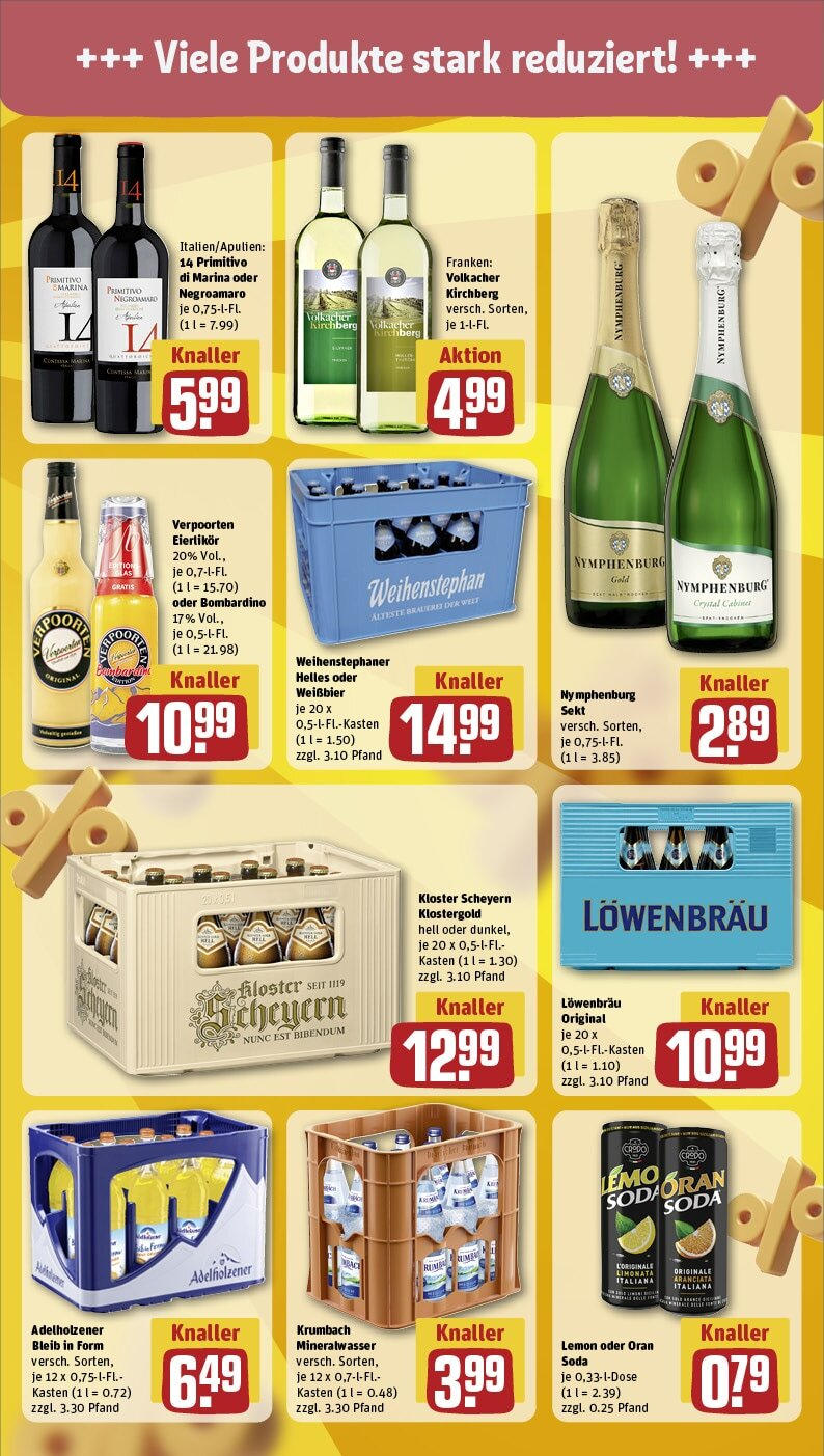 Rewe - Rewe: Wochenangebote (ab 02.02.2025) zum Blättern » Angebote | Seite: 21 | Produkte: Weißbier, Sekt, Adelholzener, Mineralwasser