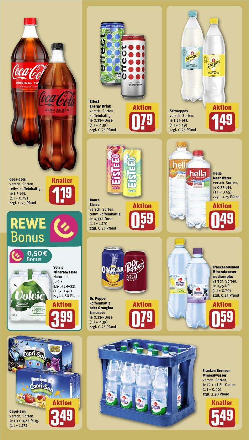 Rewe - Rewe: Wochenangebote (ab 02.02.2025) zum Blättern » Angebote | Seite: 22 | Produkte: Capri sun, Limonade, Mineralwasser, Hella