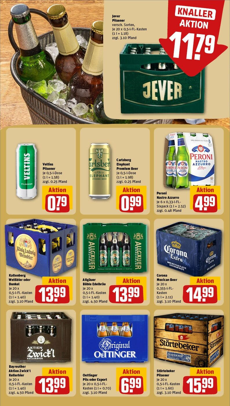 Rewe - Rewe: Wochenangebote (ab 02.02.2025) zum Blättern » Angebote | Seite: 23 | Produkte: Bier, Pils, Oettinger, Veltins