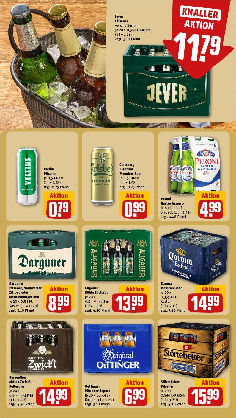 Rewe - Parchim, Putlitzer Str. 39c-e (ab 03.02.2025) zum Blättern » Angebote | Seite: 23 | Produkte: Carlsberg, Bier, Pils, Jever