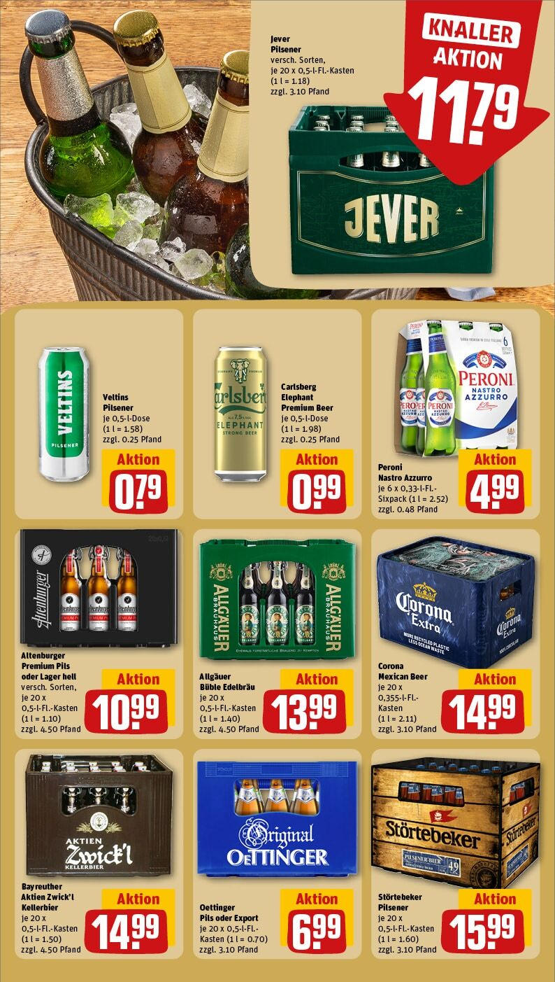 Rewe - Rewe: Wochenangebote (ab 02.02.2025) zum Blättern » Angebote | Seite: 21 | Produkte: Bier, Pils, Oettinger, Veltins