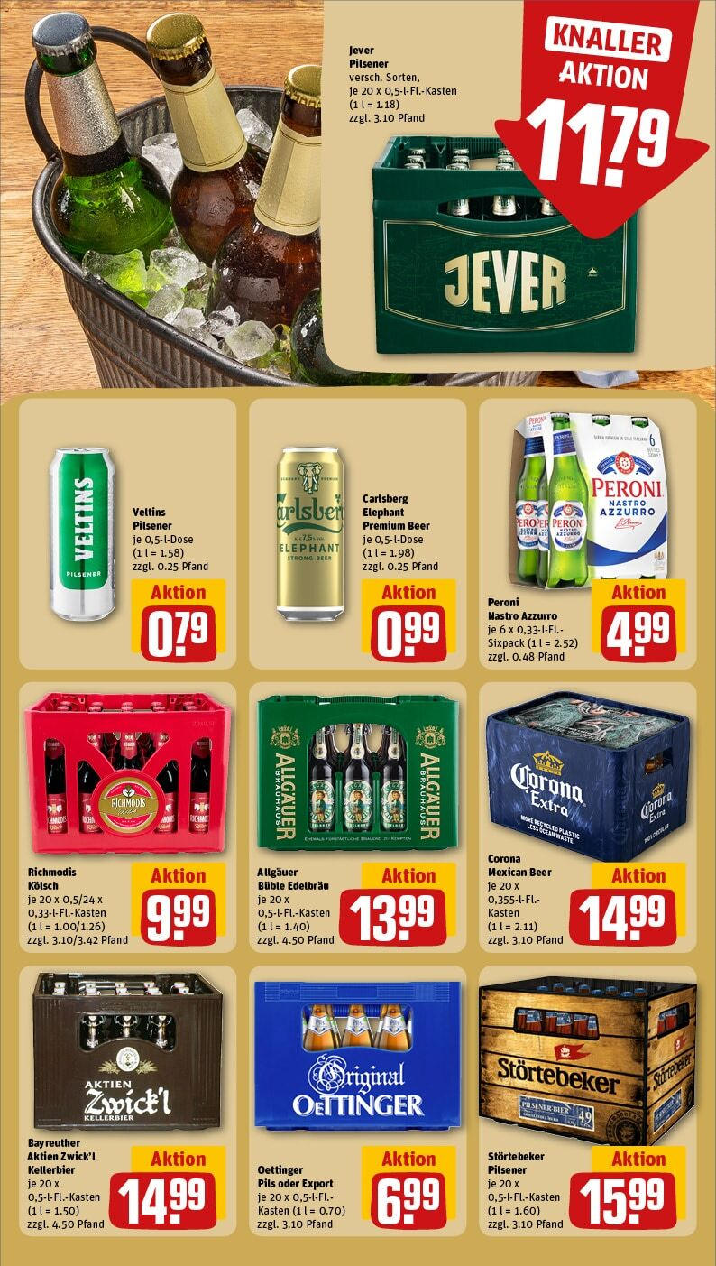 Rewe - Pulheim / Brauweiler, Kaiser-Otto-Straße 1 (ab 03.02.2025) zum Blättern » Angebote | Seite: 21 | Produkte: Carlsberg, Pils, Jever, Veltins