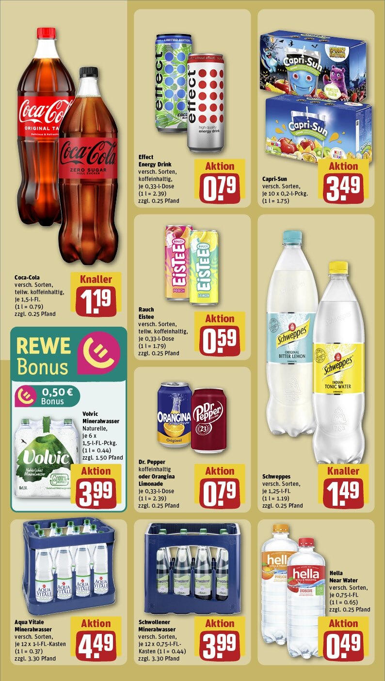 Rewe - Weiskirchen, Hauptstr. 143 (ab 03.02.2025) zum Blättern » Angebote | Seite: 16 | Produkte: Energy, Limonade, Mineralwasser, Monster